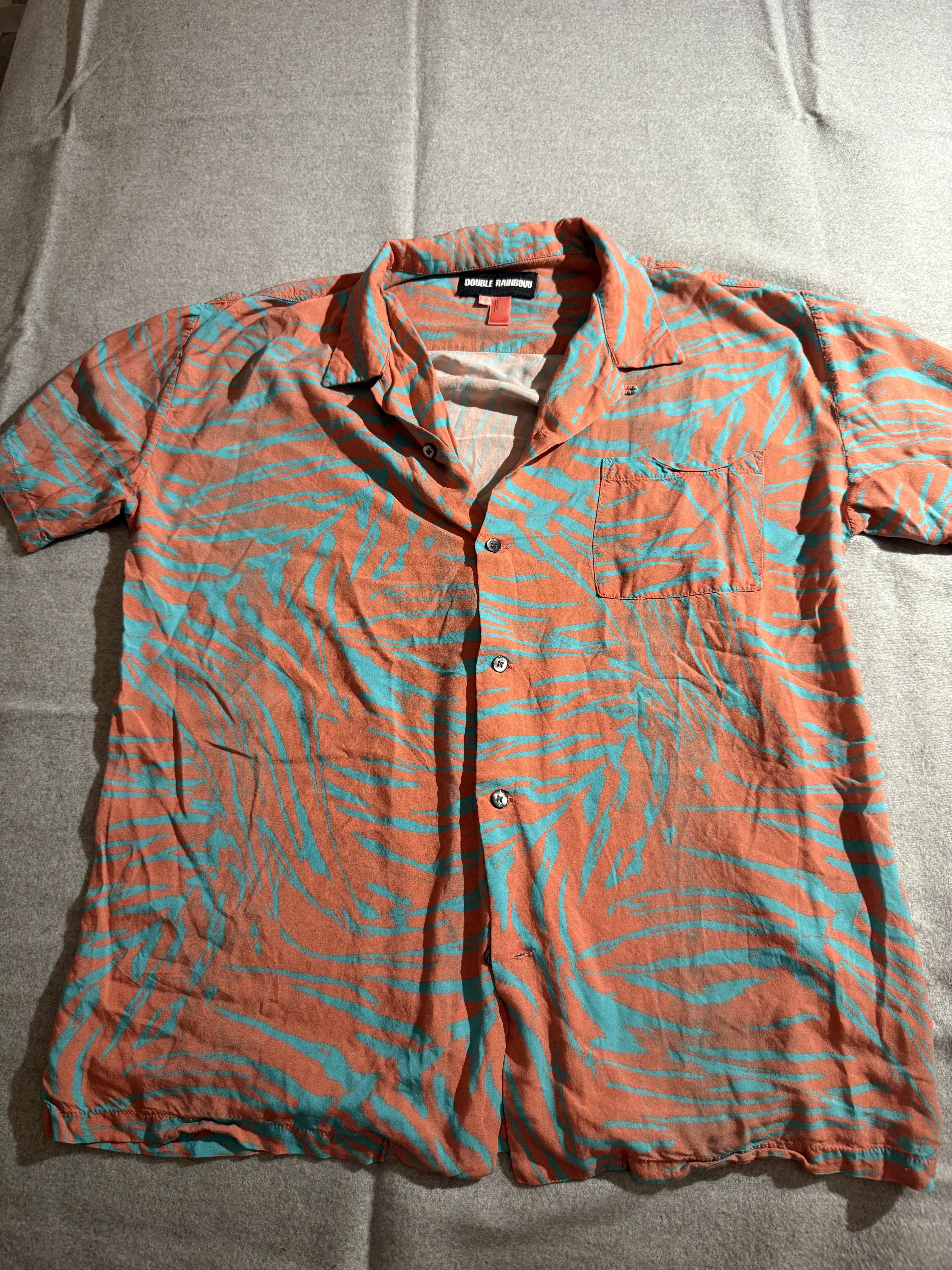 Double Rainbouu Pattern button up shirt Size US S / EU 44-46 / 1 - 1 Thumbnail