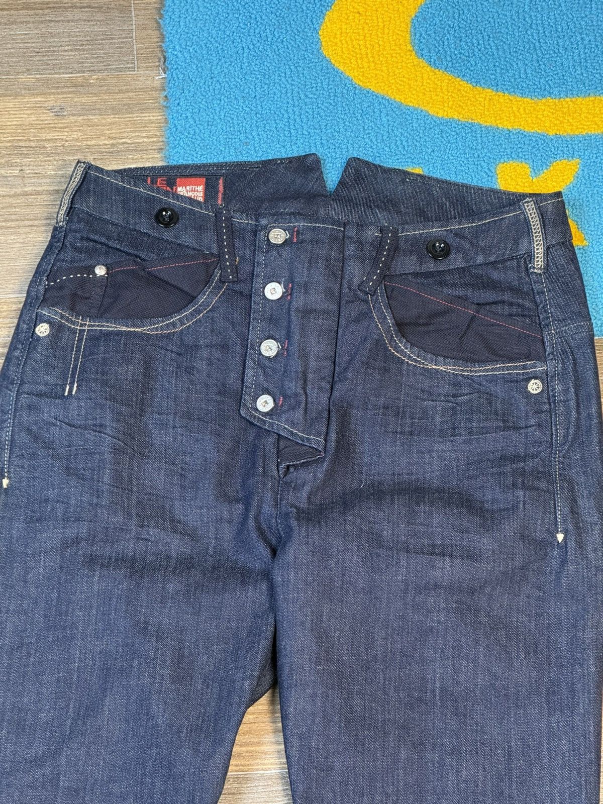 Marithe + Francois Girbaud × Vintage Marithe Francois Girbaud Blue Denim Indigo Pant Size US 28 / EU 44 - 2 Thumbnail