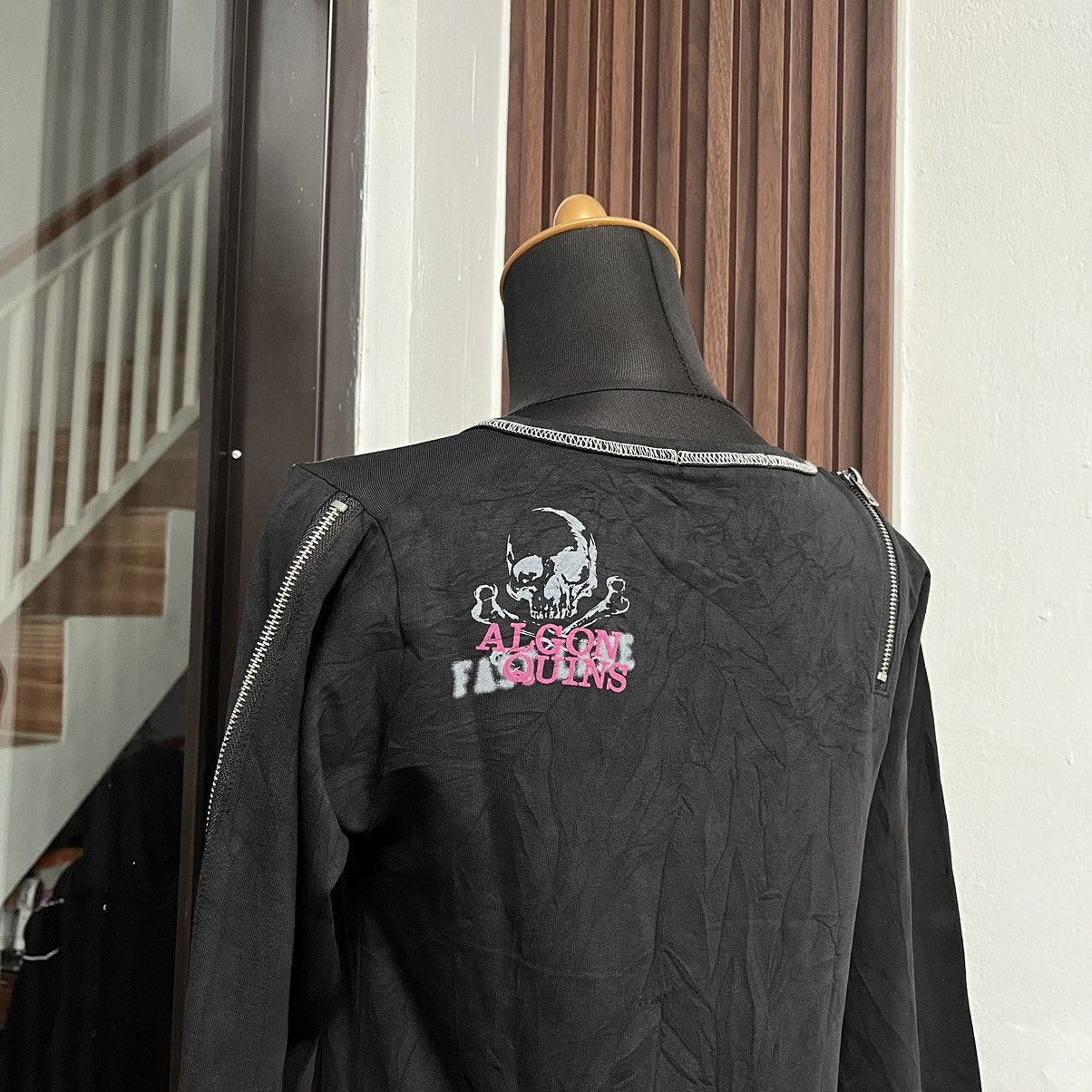 Japanese Brand Bondage Punk T-Shirt Algonquins Seditionaries Multi Zipper Size M / US 6-8 / IT 42-44 - 4 Thumbnail