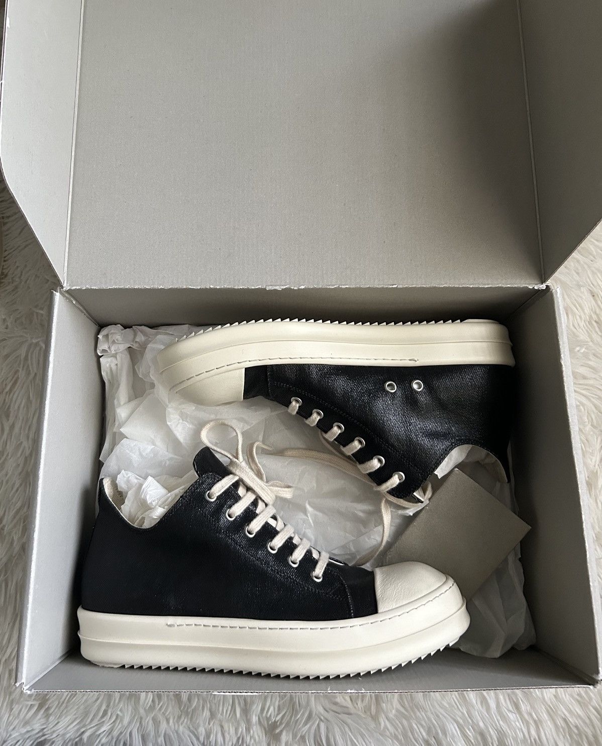 Rick Owens Drkshdw Rick Owens Ramones Low Top Sneakers SS21 New 41