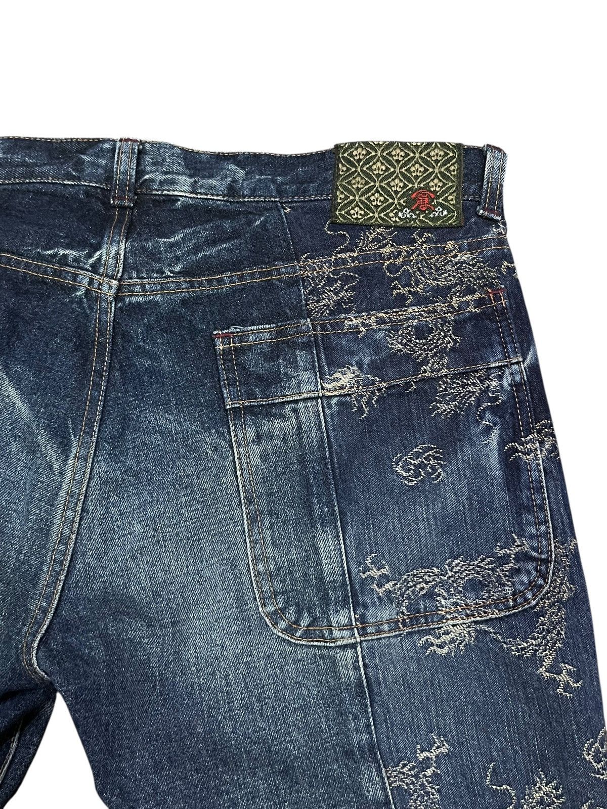 Eternal RARE! Eternal Kura Dragon Jacquard Denim Made in Japan Size US 36 / EU 52 - 9 Thumbnail