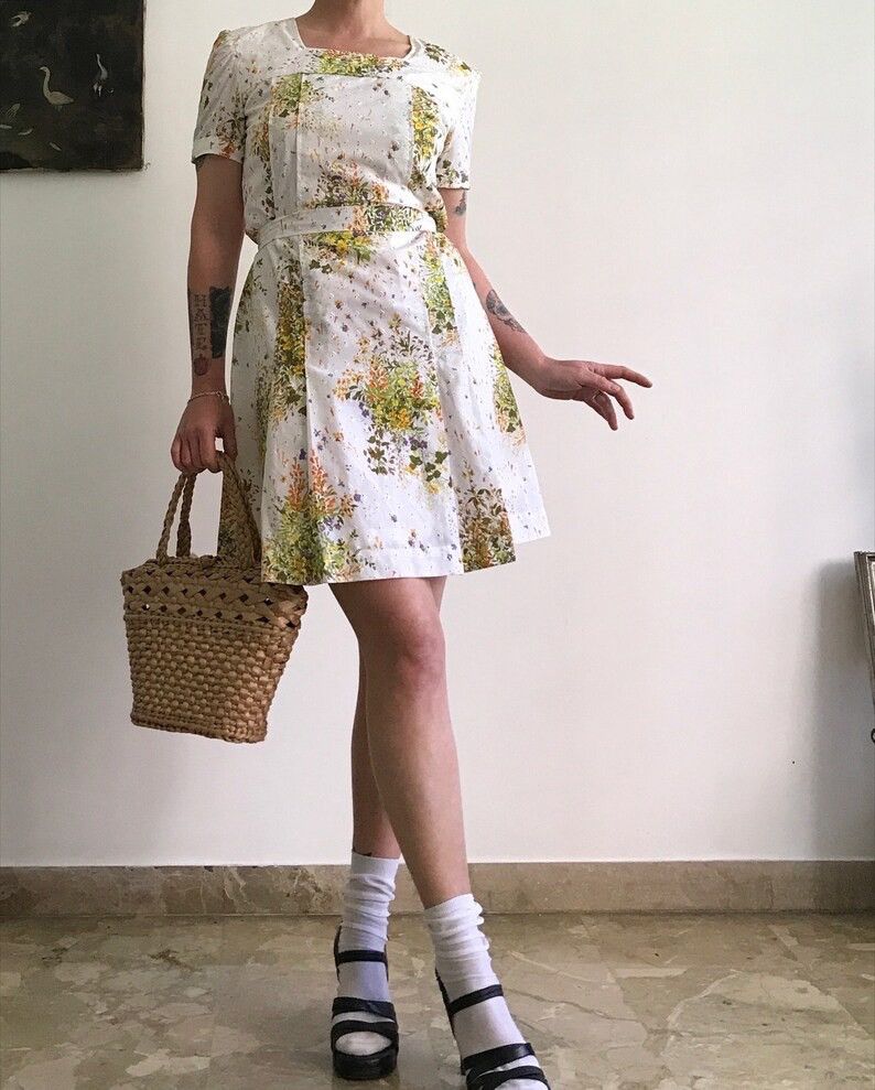 Vintage 50s Betty Barclay dress Size S / US 4 / IT 40 - 1 Thumbnail