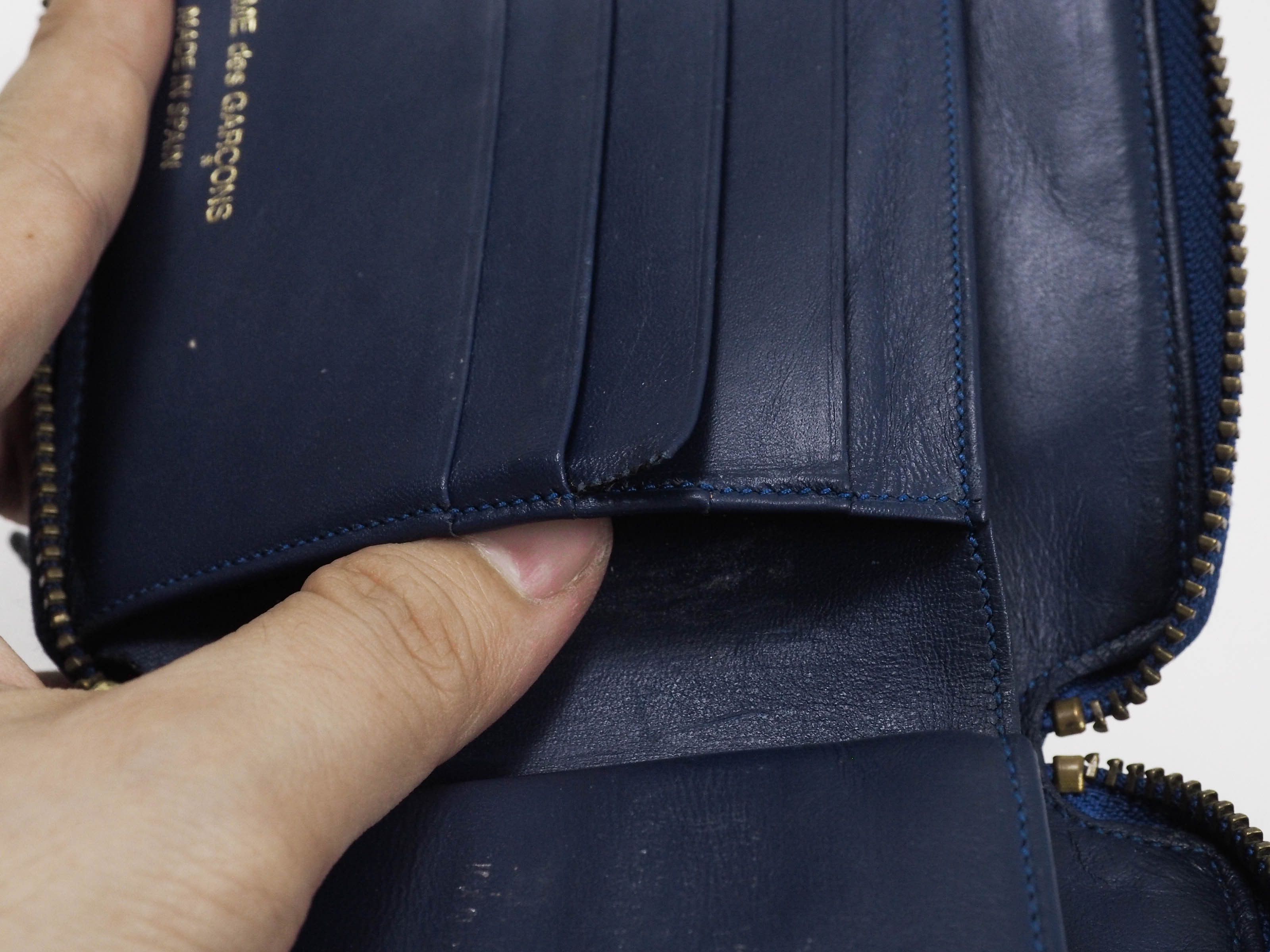 Comme des Garcons Comme des garçons blue leather wallet Size ONE SIZE - 12 Thumbnail