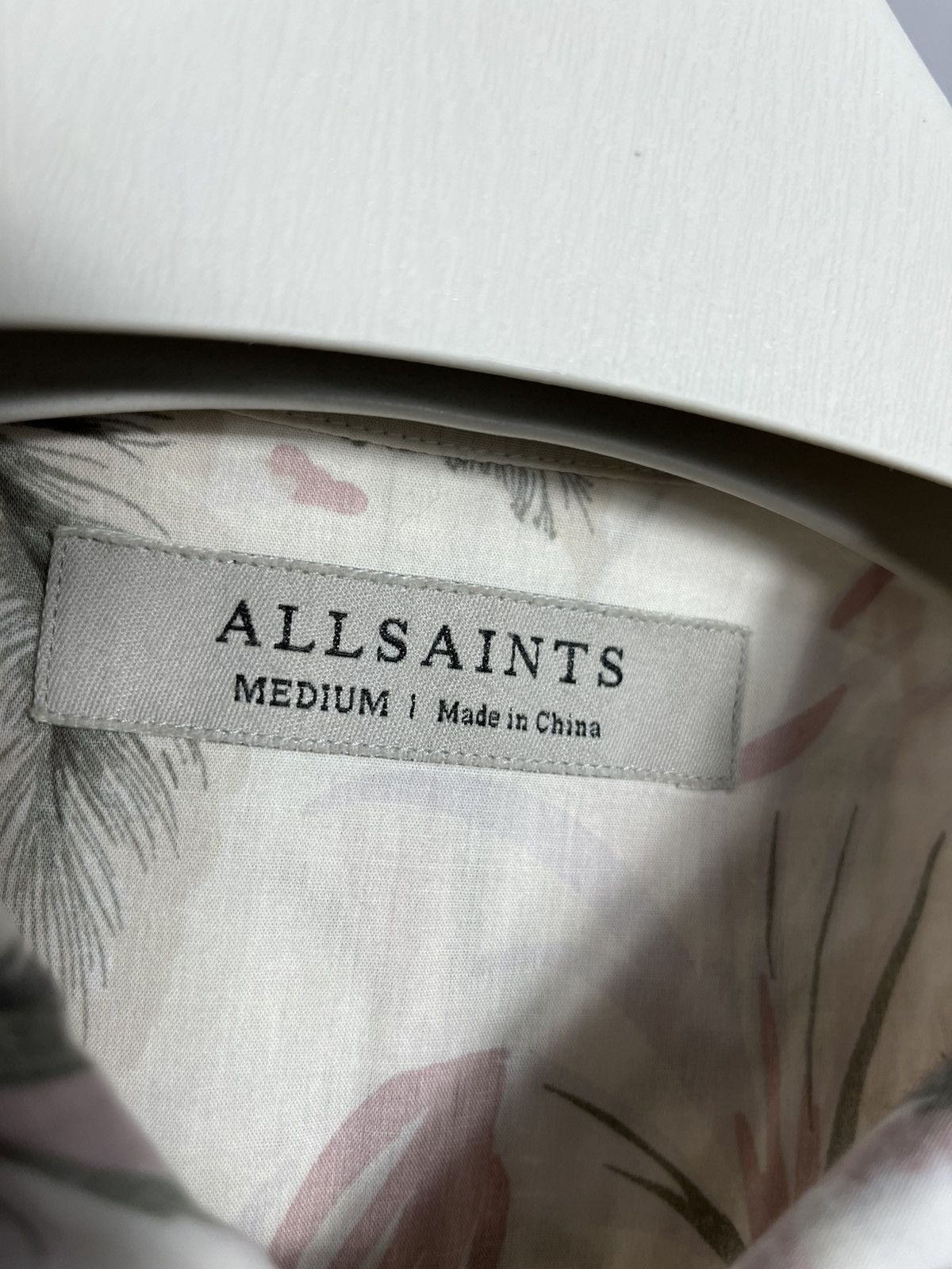 Allsaints Allsaints Mawsim Shirt Flowers Short Sleeve Viscose Mens Size US M / EU 48-50 / 2 - 5 Thumbnail