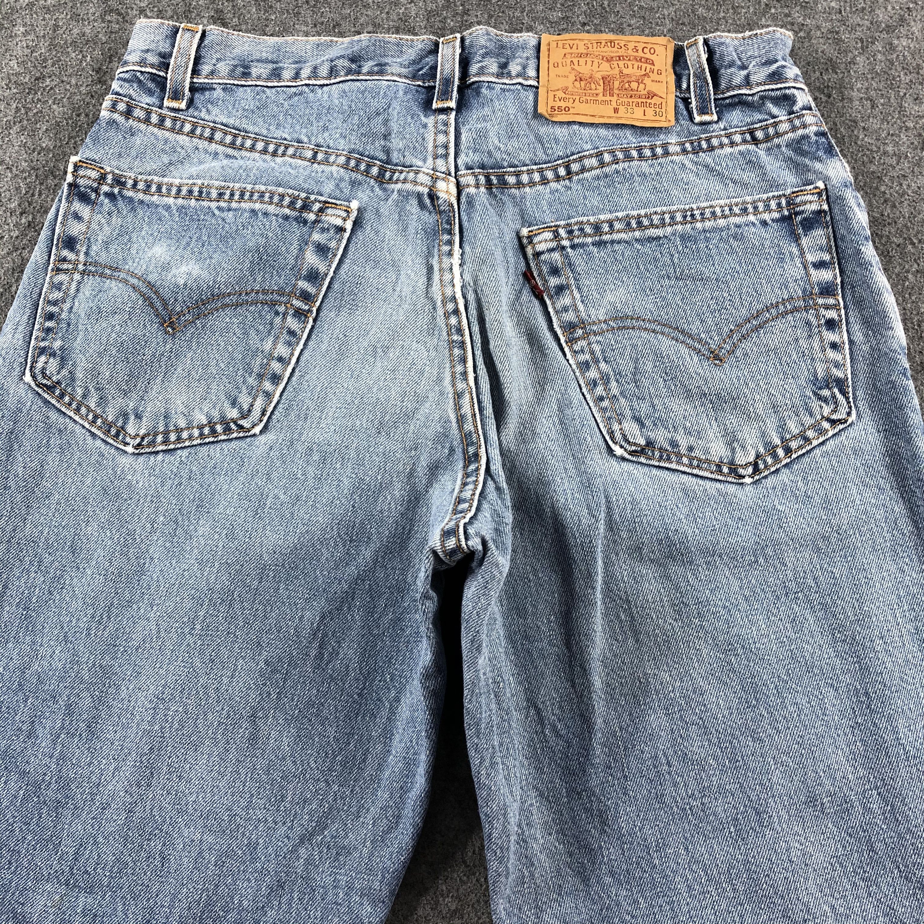 Levi's 90s Vintage Blue Wash Levis 550 Jeans-J2390 Size US 33 - 4 Thumbnail