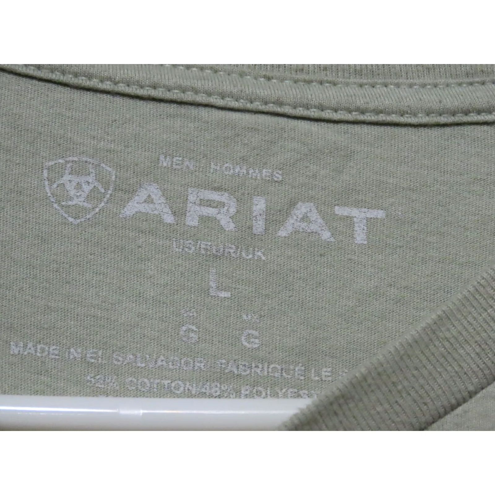 Ariat Ariat T-Shirt Men Green Graphic Print American Bald Eagle Patriotic L Size US L / EU 52-54 / 3 - 4 Thumbnail