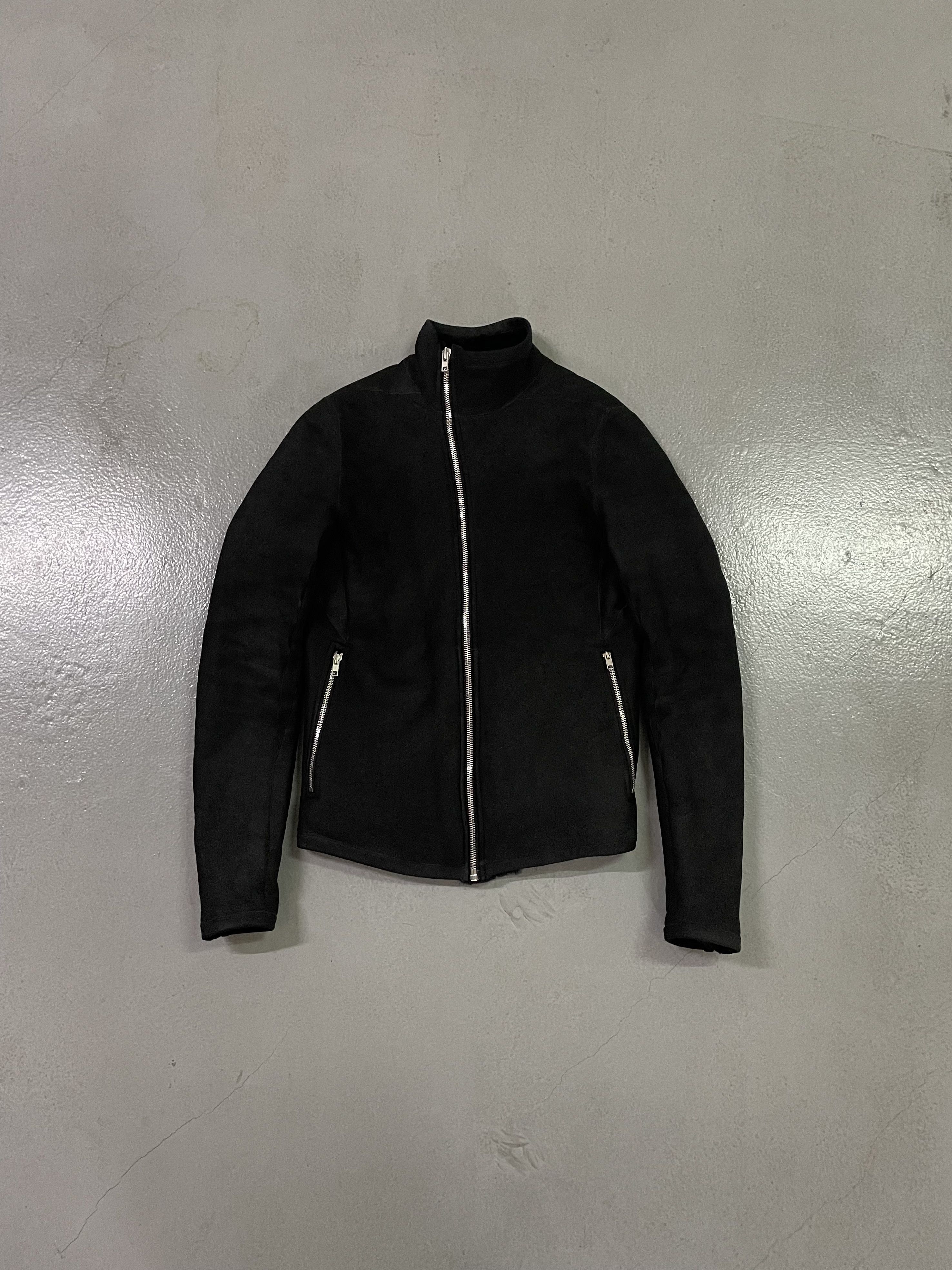 Rick Owens Blistered Lamb Leather Shearling Bauhaus Jacket