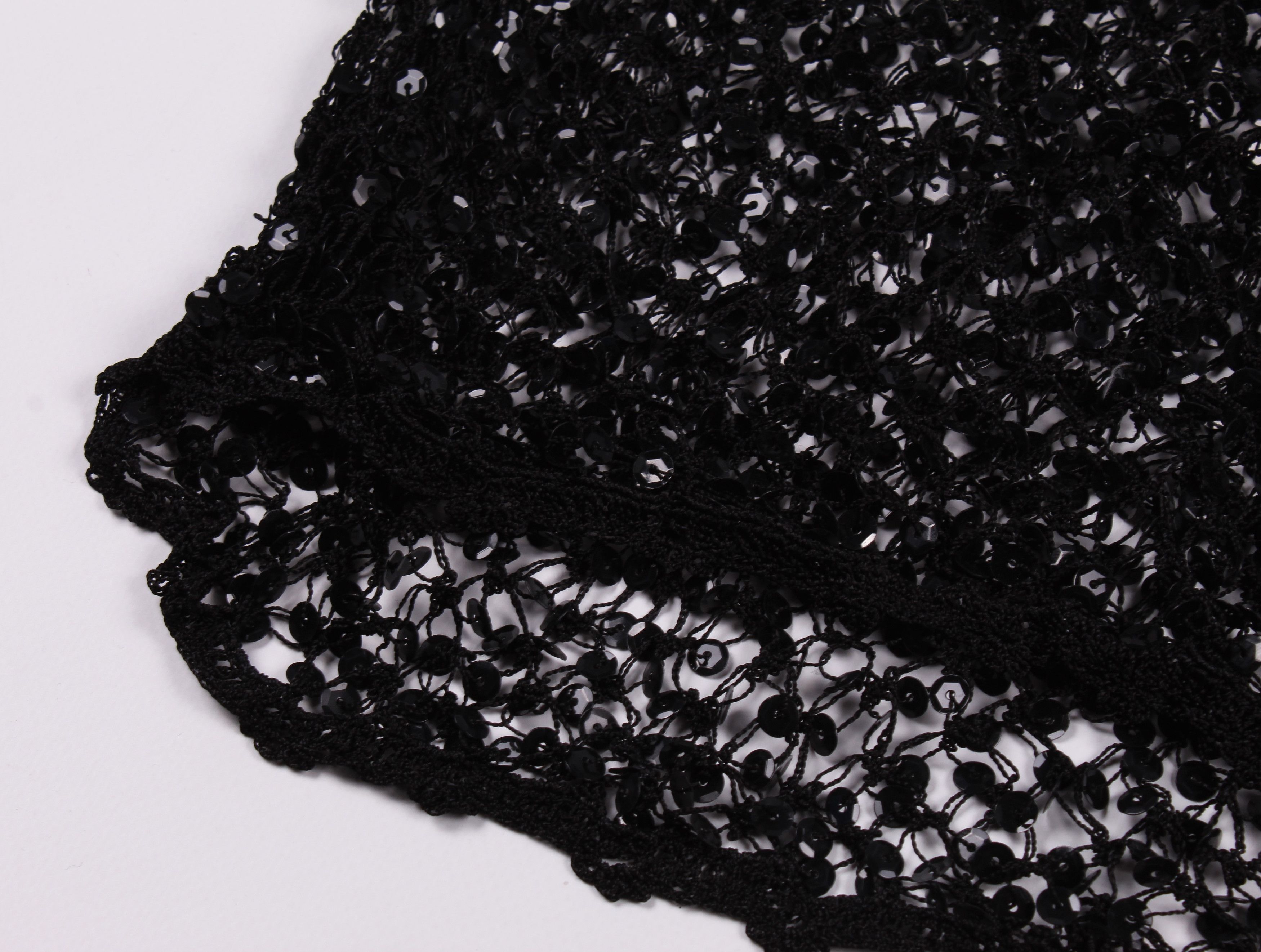 Other Vintage Y2K Grunge Crochet Sequin Net Knit Top Size ONE SIZE - 5 Thumbnail
