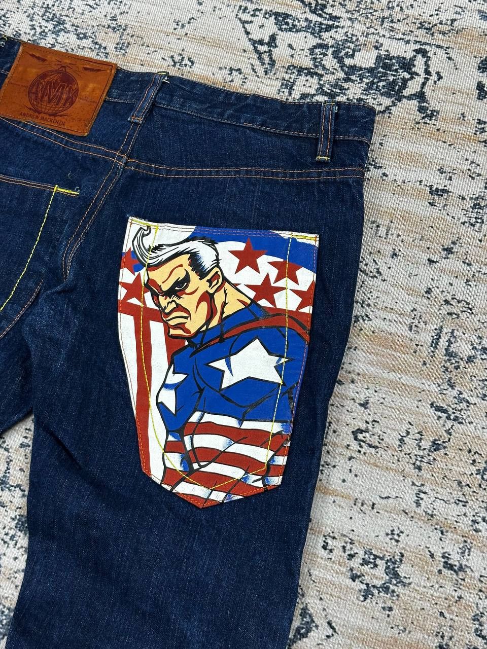 Andrew Mackenzie Archive Andrew Mackenzie Captain America Jeans Size US 36 / EU 52 - 12 Thumbnail