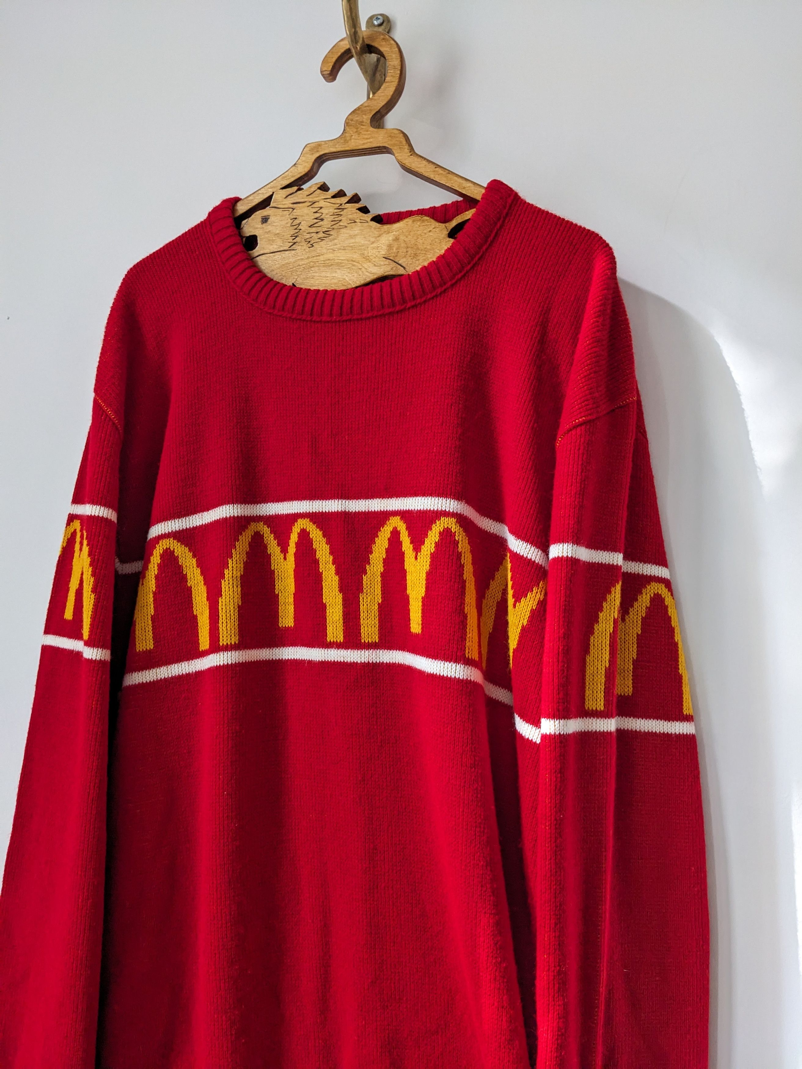 Vintage Vintage McDonald's Knit Crewneck Sweater Made in USA L Size US L / EU 52-54 / 3 - 3 Thumbnail
