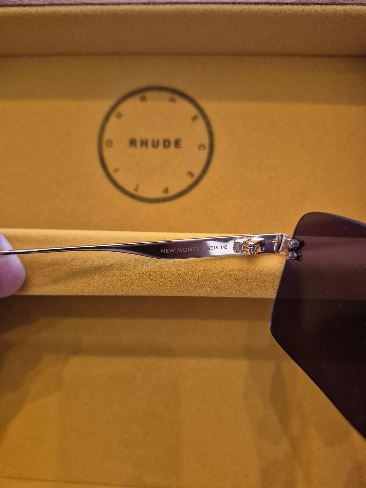 Rhude Rhude Rimless New Money Sunglasses Size ONE SIZE - 6 Thumbnail