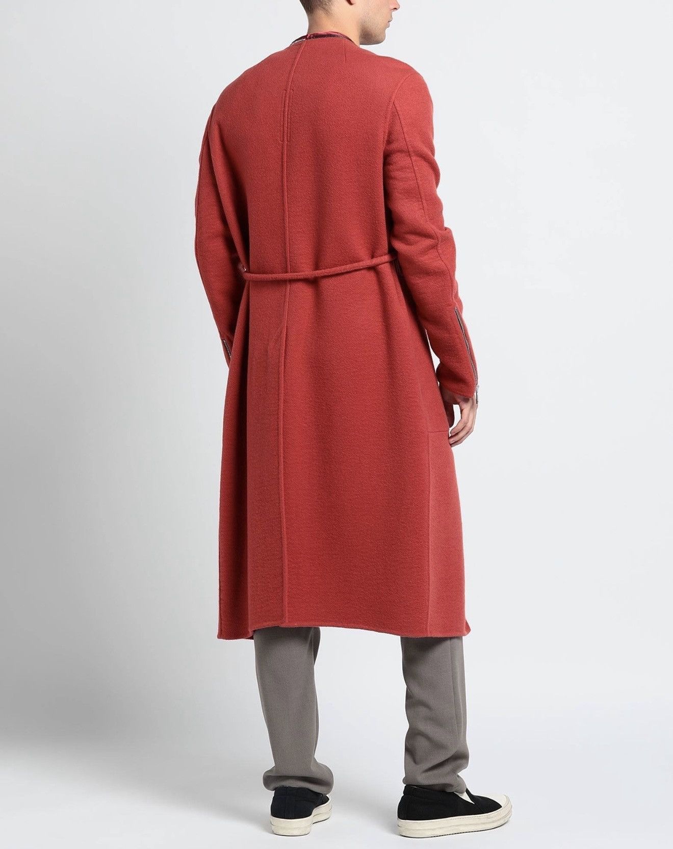 Rick Owens Rick Owens Klaus Coat, Rare Red Sample Size US M / EU 48-50 / 2 - 8 Thumbnail