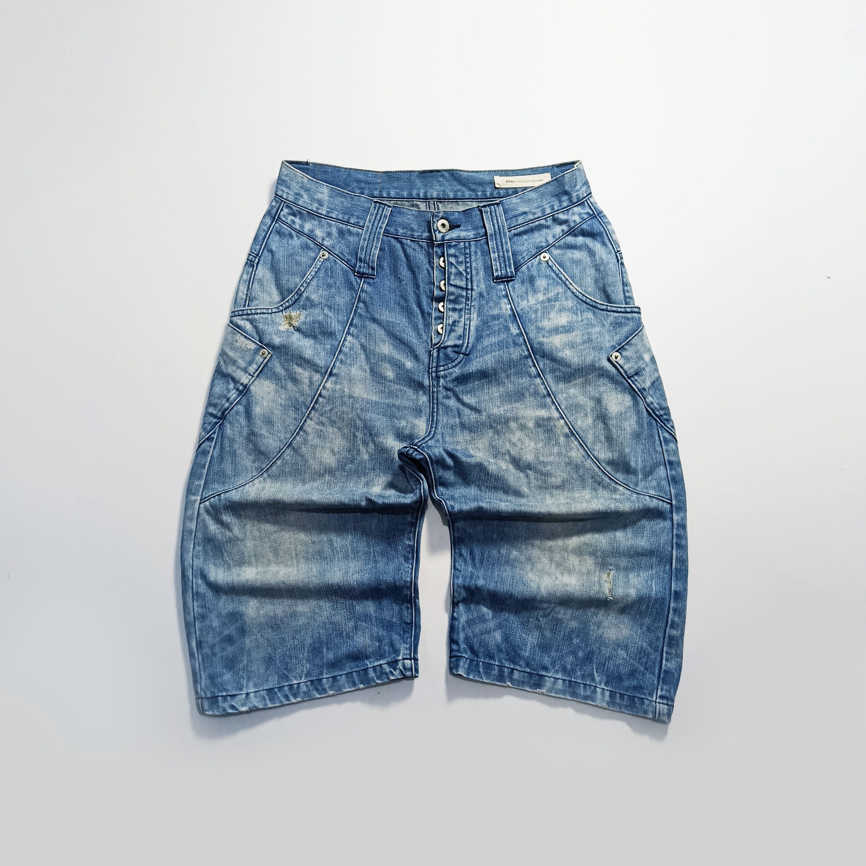 Evisu Evisu Genes Gull Denim Shorts Strap Back Size US 30 / EU 46 - 2 Thumbnail