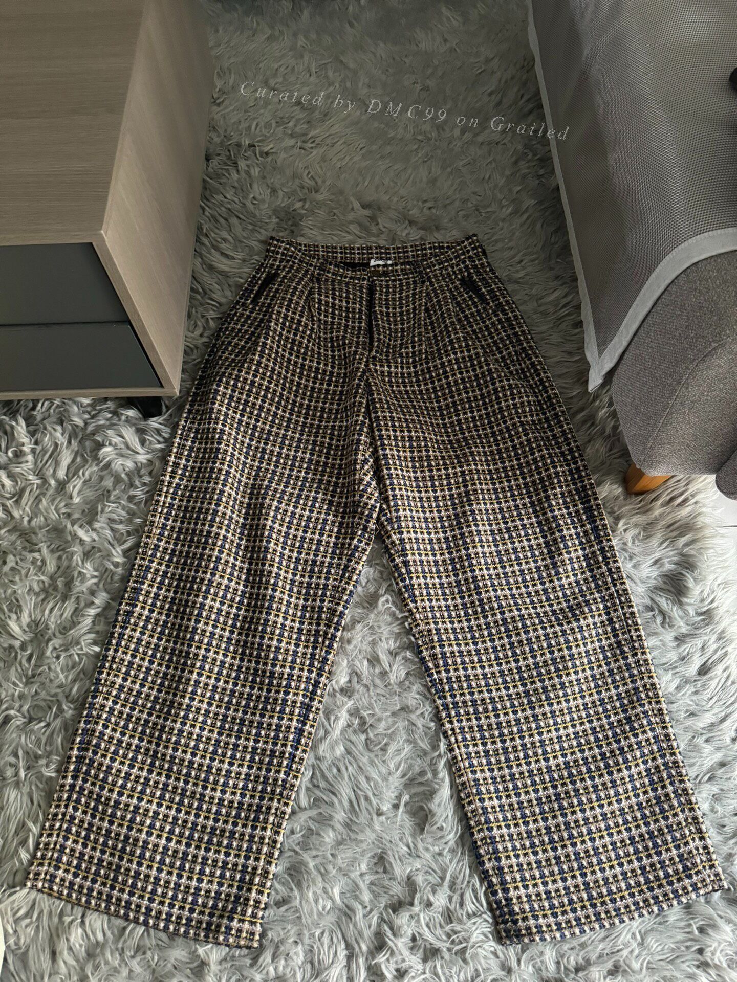 eS Esoteric Wool Plaid Baggy Pants Size US 30 / EU 46 - 1 Thumbnail