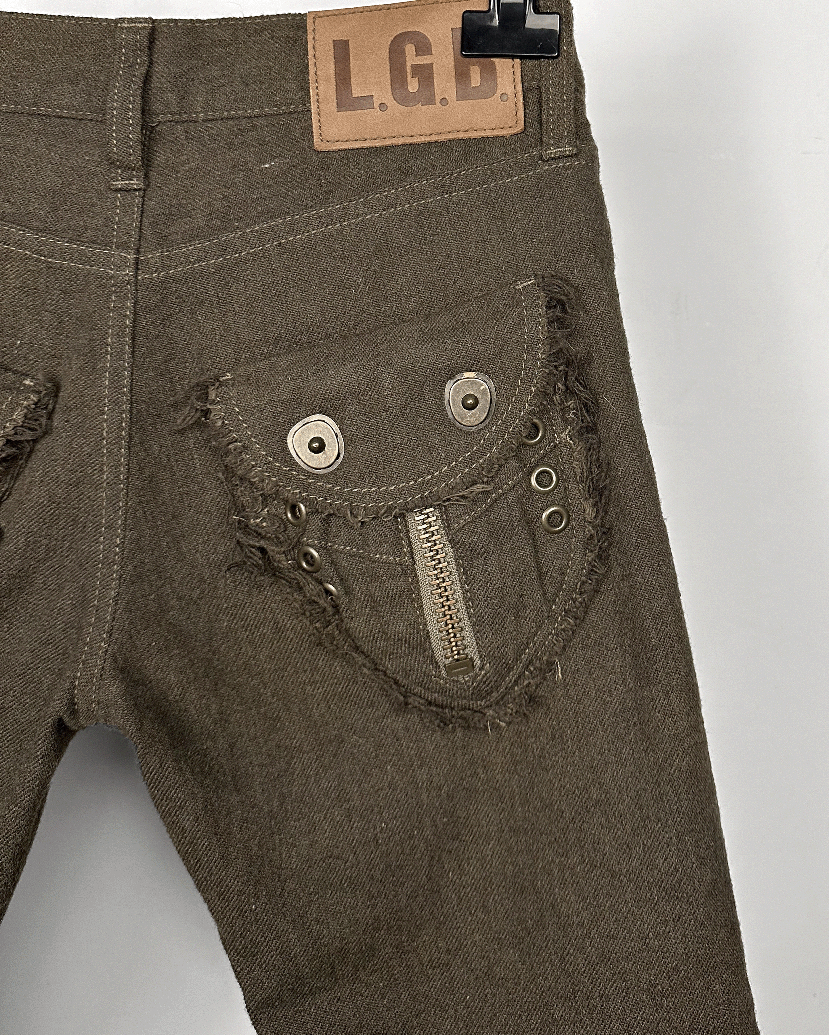 Le Grande Bleu (L.G.B.) L.G.B Le Grand Bleu Wool Gas Mask Pocket Capri Pants Size US 28 / EU 44 - 7 Thumbnail