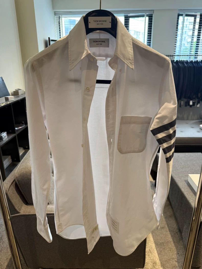 Thom Browne Thom Browne size1 Four-barrel shirt, black and gray four-ba Size US S / EU 44-46 / 1 - 1 Thumbnail