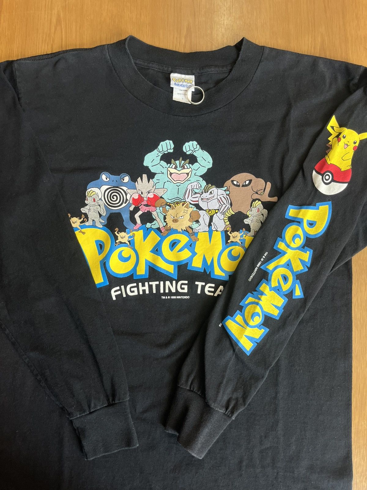 Pokemon Vintage Pokemon Fighting Team 1999’s Nintendo Kids Tshirt Size US L / EU 52-54 / 3 - 7 Thumbnail