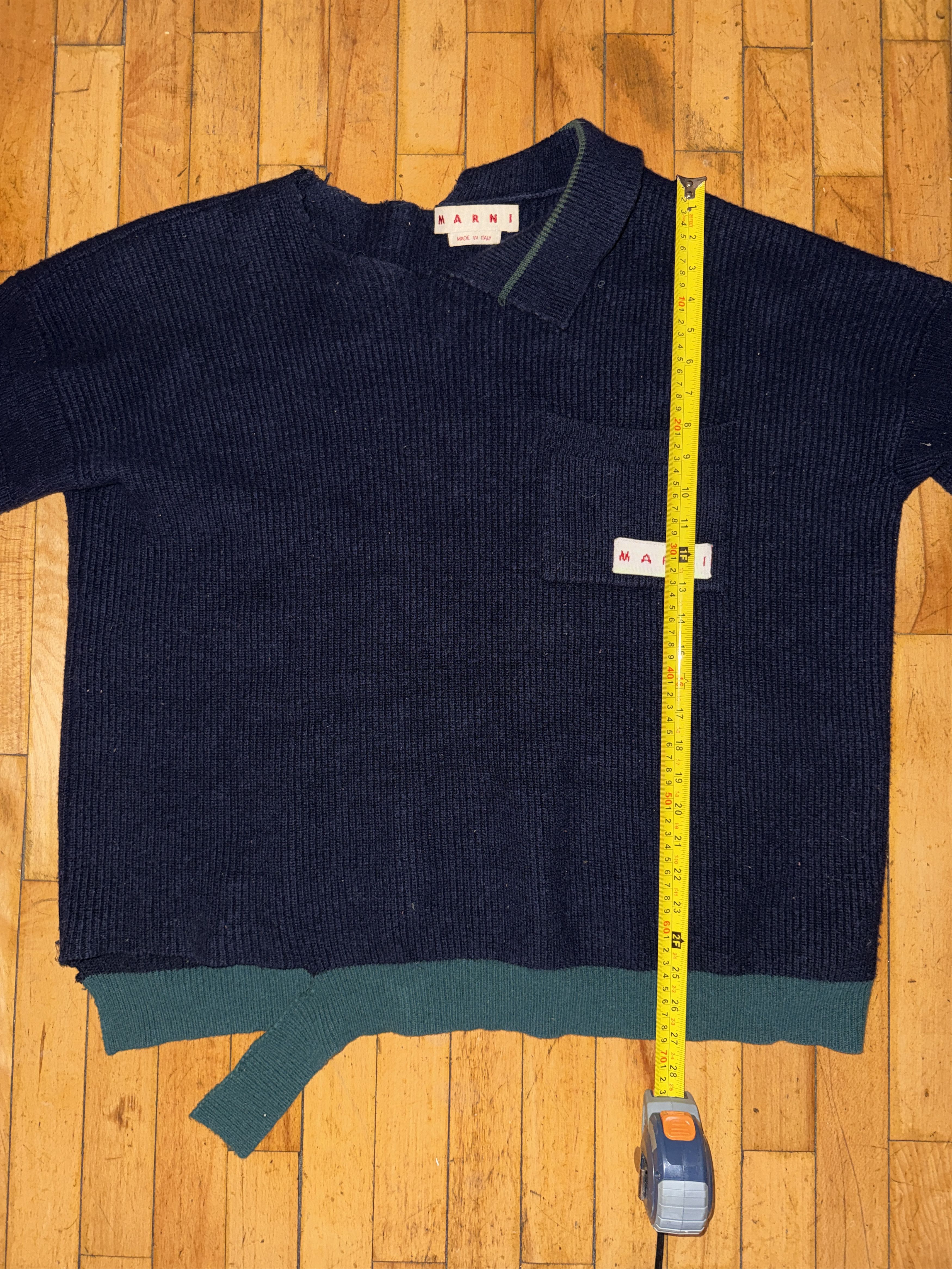 Marni Marni Asymmetrical Deconstructed Knit Sweater Size US L / EU 52-54 / 3 - 6 Thumbnail