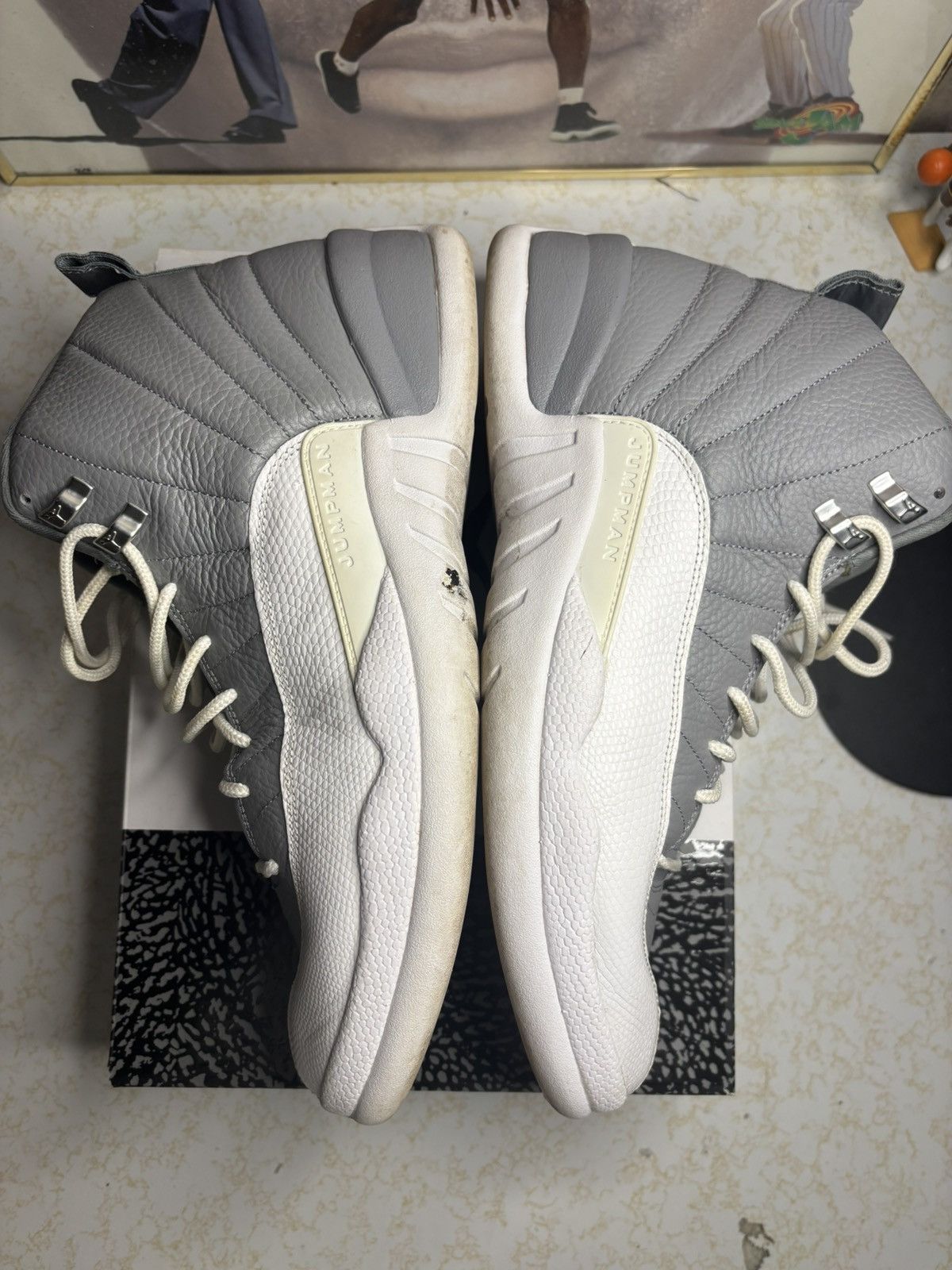 Jordan Brand Jordan Retro 12 ‘grey’ Size US 13 / EU 46 - 4 Thumbnail