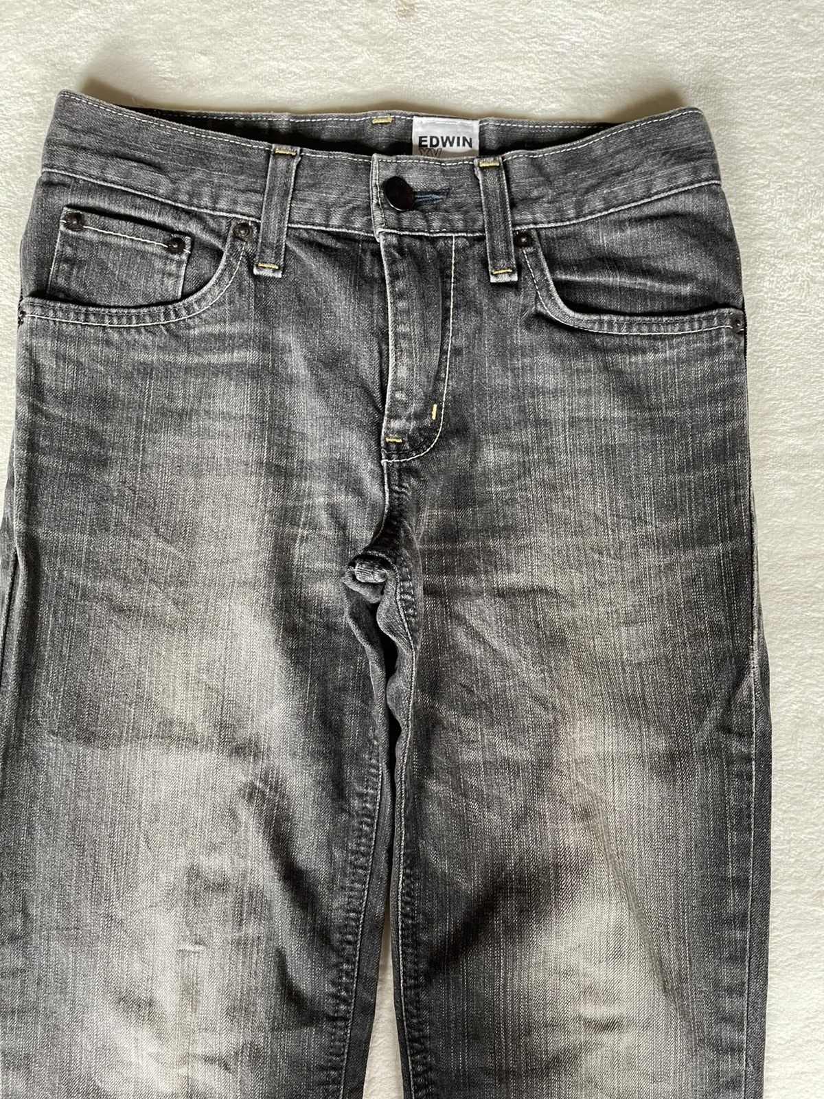 Edwin Vintage Edwin XV Edge Mudwash Dark Colour Denim Jeans Size US 29 - 2 Thumbnail