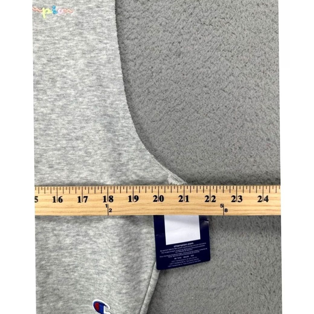 Champion Champion Sleeveless Hoodie Sweatshirt Womens Large Grey Pullover Logo Ladies NEW Size L / US 10 / IT 46 - 7 Thumbnail