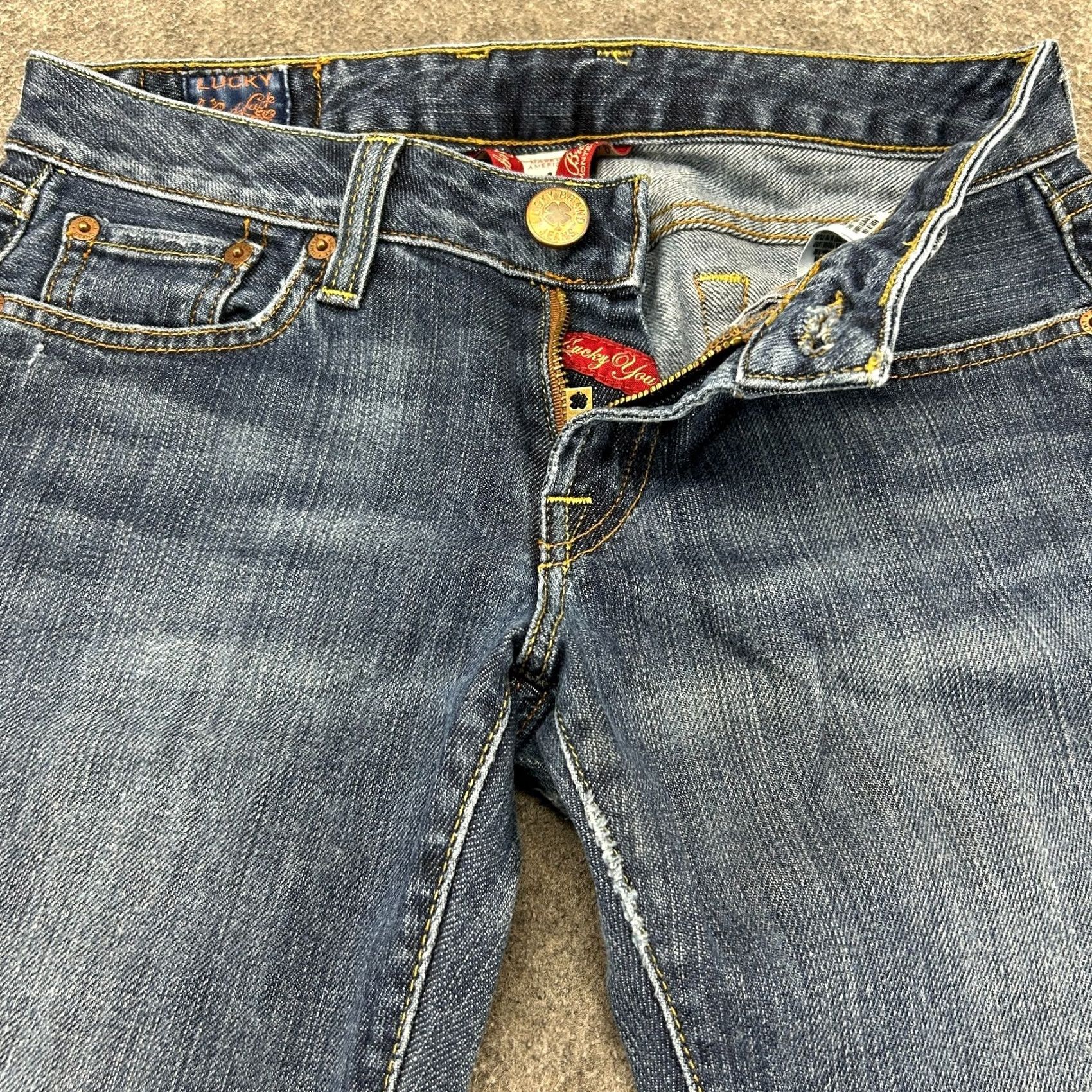 Lucky Brand Lucky Brand Jeans Bootcut Denim Distressed 4x27 28x31 Women Blue Stretch Regular 5-Pocket Inseam 31 in Size 27" / US 4 / IT 40 - 2 Thumbnail
