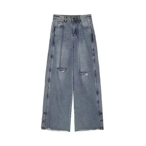 Japanese Brand × Jean Blue Ankle Ripped Baggy Denim Jeans Size US 30 / EU 46 - 3 Thumbnail