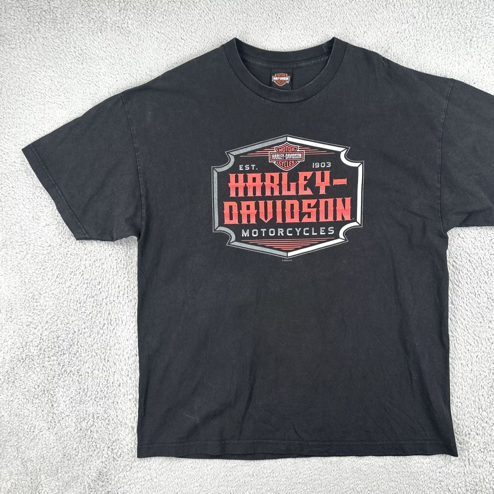 Harley Davidson Harley-Davidson T-Shirt 2XL Black Men Crew Neck Short Sleeve USA Motorcycle Biker 2XL Size US XXL / EU 58 / 5 - 3 Thumbnail