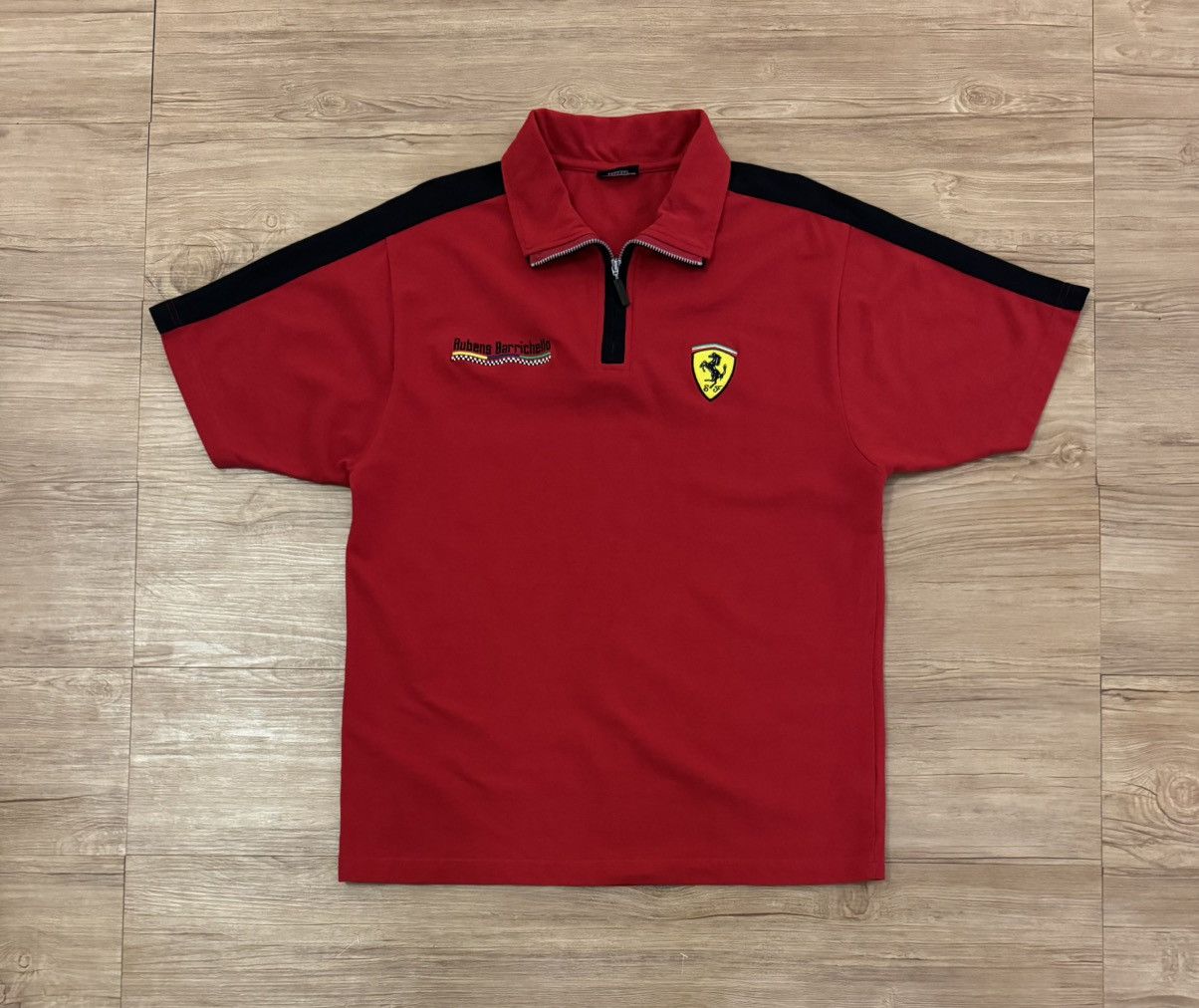 Ferrari Vintage Ferrari Rubens Barrichello half zipper Polos Size US M / EU 48-50 / 2 - 1 Thumbnail