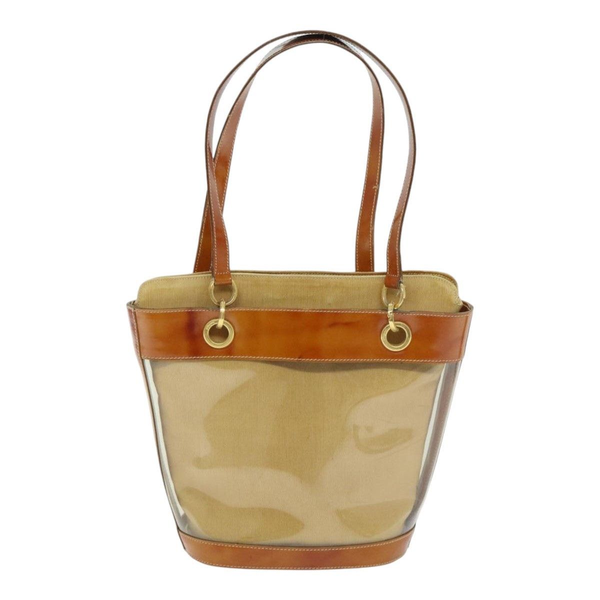 Salvatore Ferragamo Salvatore Ferragamo Gancini Shoulder Bag Vinyl Beige Orange Size ONE SIZE - 2 Thumbnail