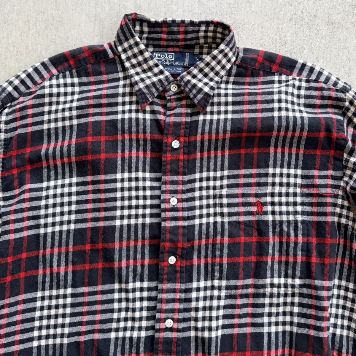 Polo Ralph Lauren Vintage Polo Ralph Lauren Flannel Shirt Lowell Sport Plaid Size US L / EU 52-54 / 3 - 2 Thumbnail