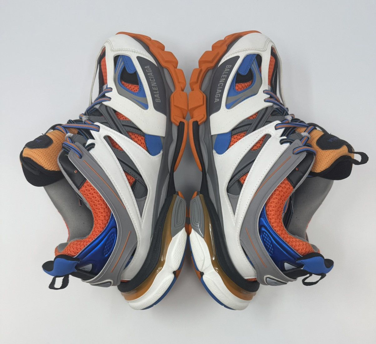 Balenciaga Balenciaga Track Sneaker White/Orange/Blue Size US 12 / EU 45 - 3 Thumbnail