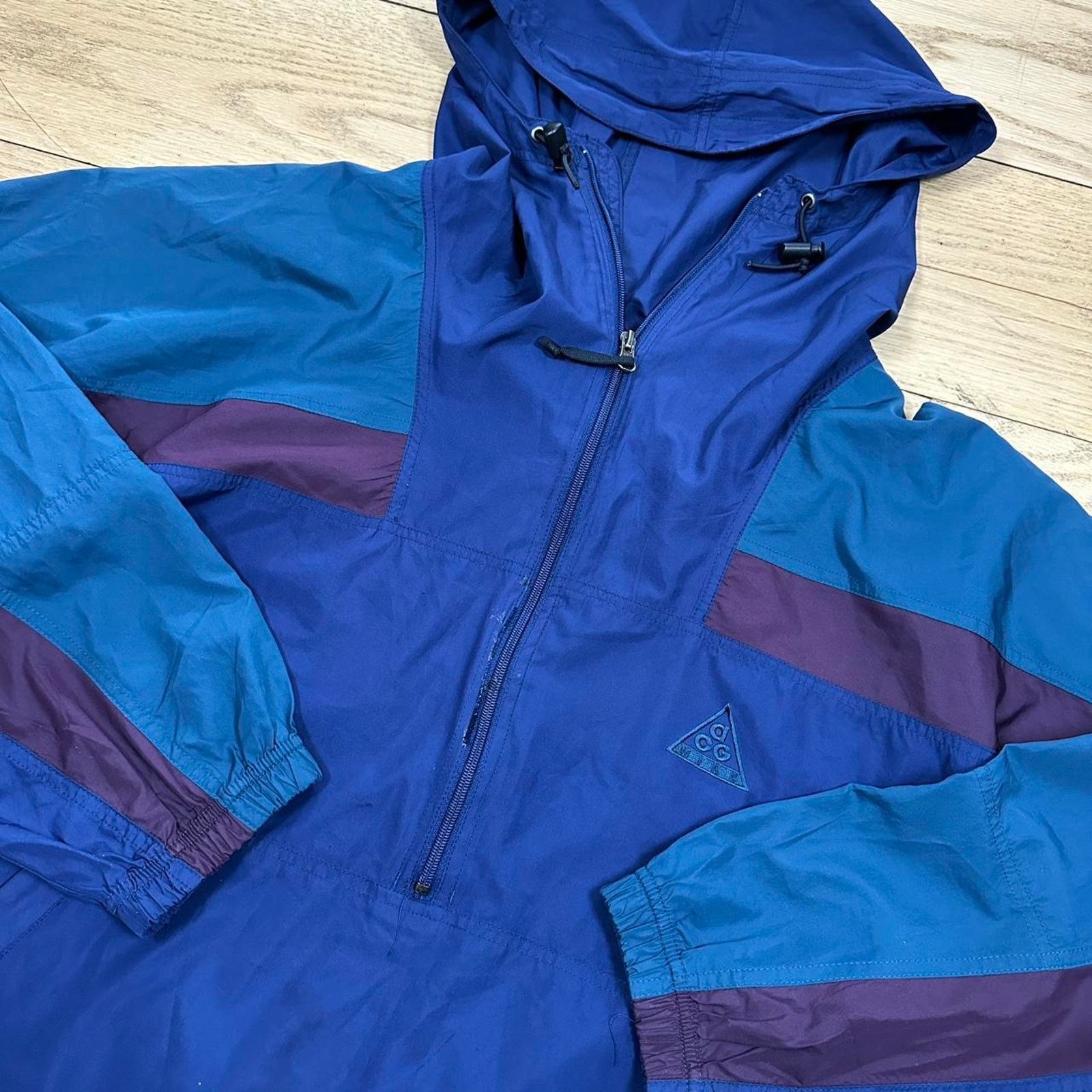 Nike ACG × Vintage Vintage 90s Nike ACG Windbreaker Jacket Size US XL / EU 56 / 4 - 2 Thumbnail