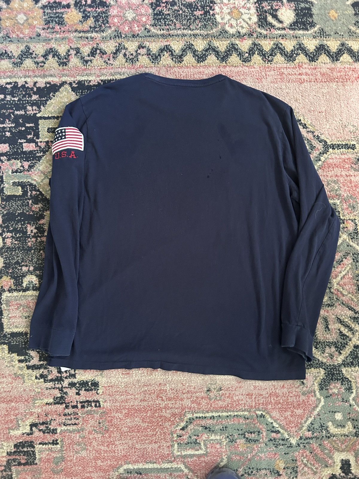 Polo Ralph Lauren Polo Ralph Lauren Mens Long Sleeve T-Shirt Size US XL / EU 56 / 4 - 5 Thumbnail