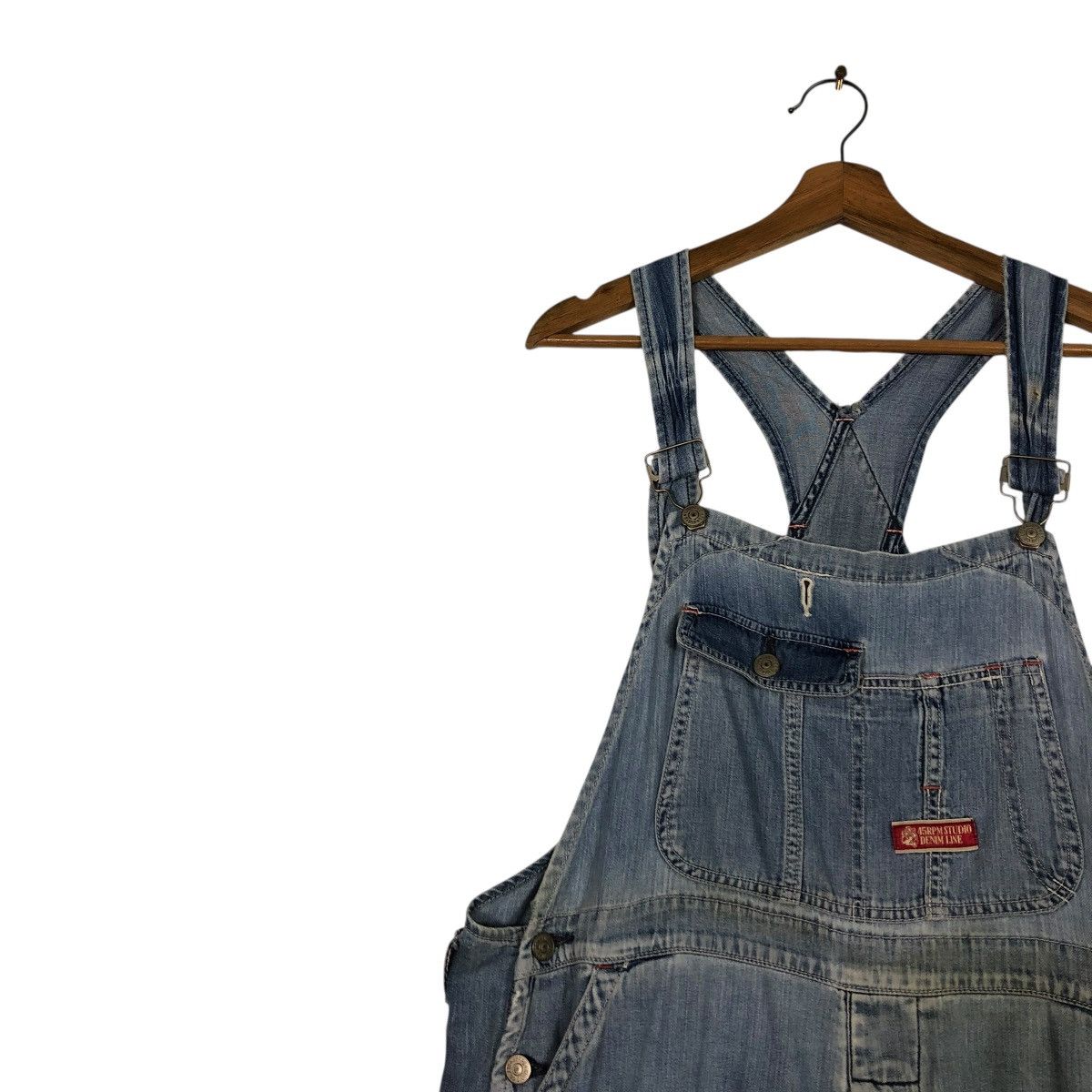 45rpm 🔥VINTAGE CHORE WORK DENIM INDIGO JUMPSUIT 45RPM BONDAGE Size US 38 / EU 54 - 7 Thumbnail