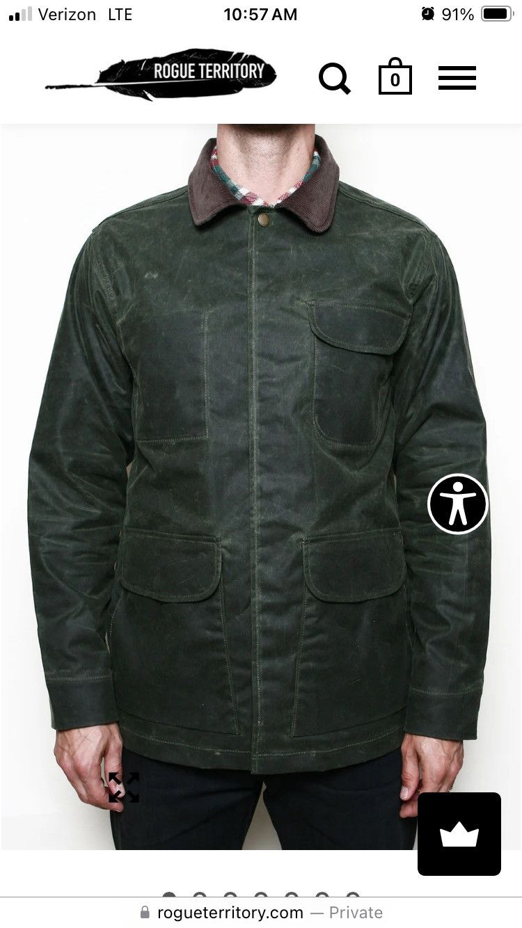 Rogue Territory Hunter Supply Jacket - Waxed Olive