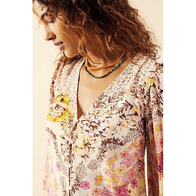 Free People New Free People Marais Floral Printed Midi Dress $168 XS Size XS / US 0-2 / IT 36-38 - 2 Thumbnail
