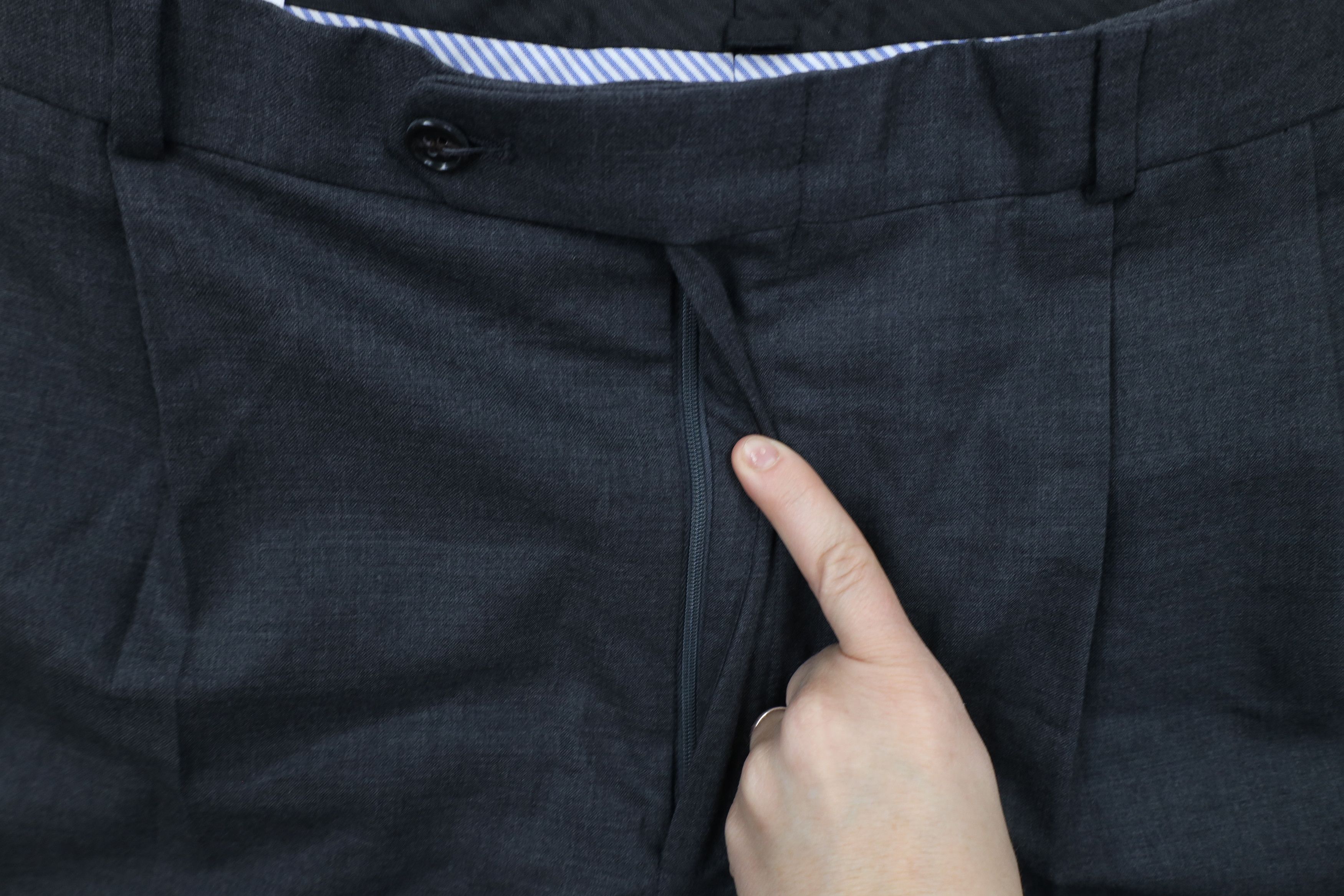 Lands' End × Vintage Vintage 90s Lands End Cuffed Wide Leg Chino Pants Gray Size US 38 / EU 54 - 5 Thumbnail