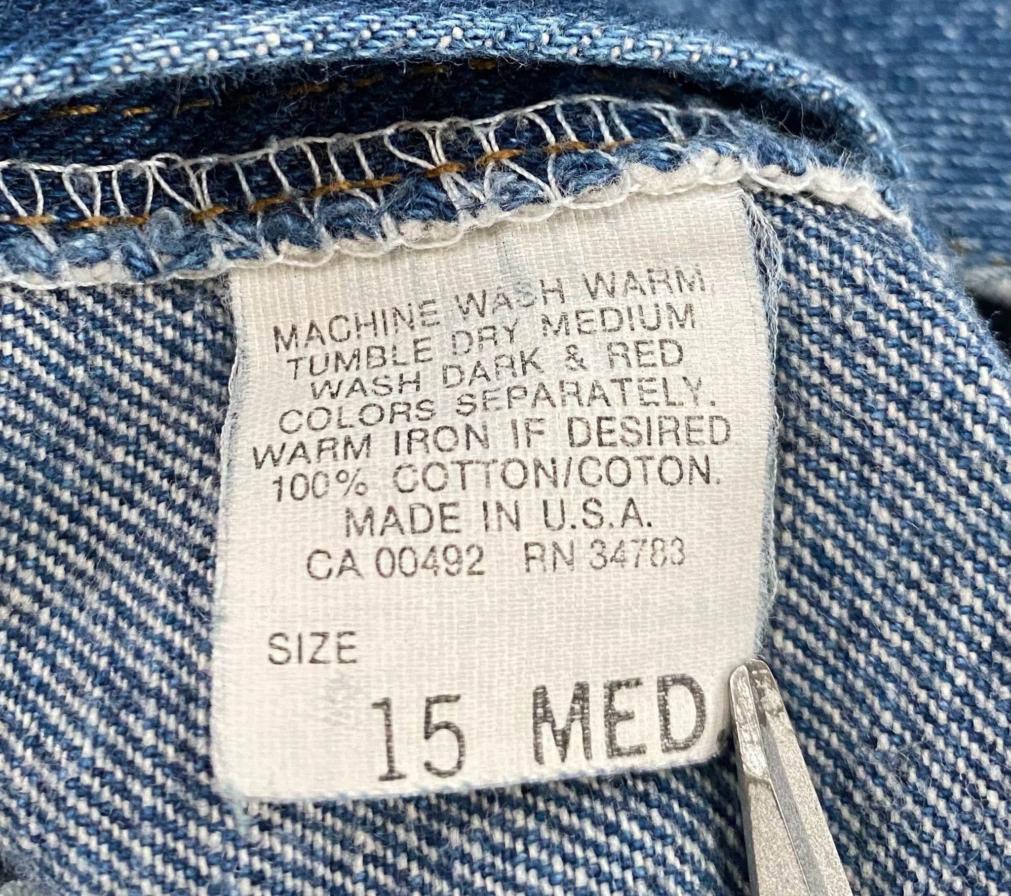 Lee 80’s Lee High Rise Jean Shorts Jorts Women’s Size 32” Wais Size 32" / US 10 / IT 46 - 3 Thumbnail