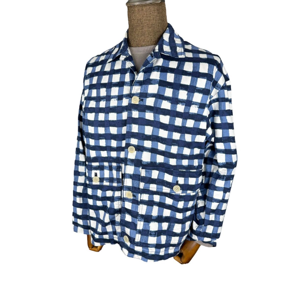 ❄️MARNI X UNIQLO PLAIDS TARTAN BUTTON JACKET