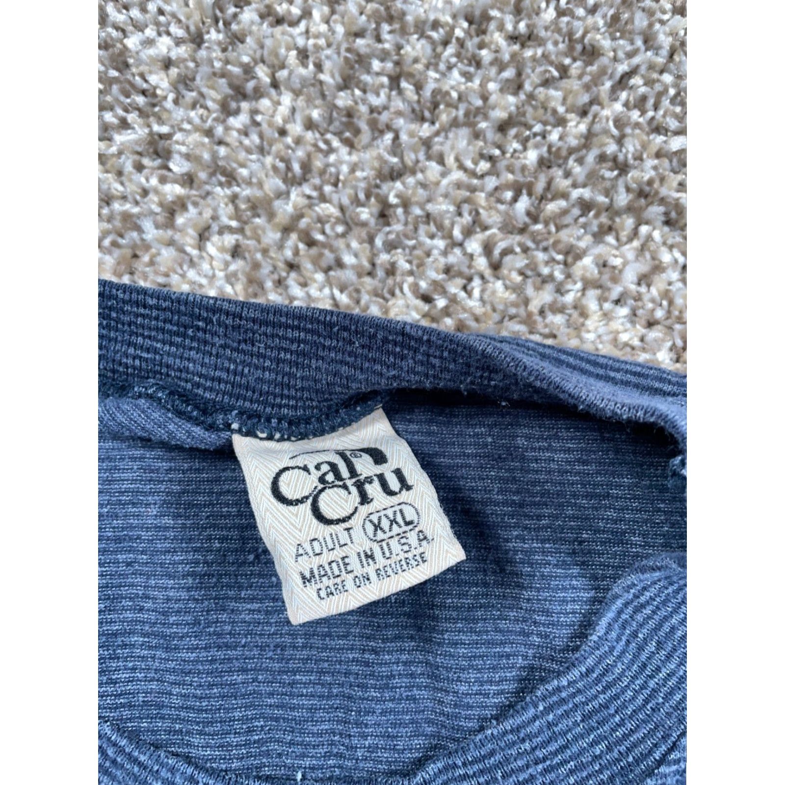 Vintage VINTAGE Cal Cru T-Shirt Charleston South Carolina Boat Graphic Dark Blue 2XL Regular Men’s City Nautical 90s Shirt Size US XXL / EU 58 / 5 - 4 Thumbnail