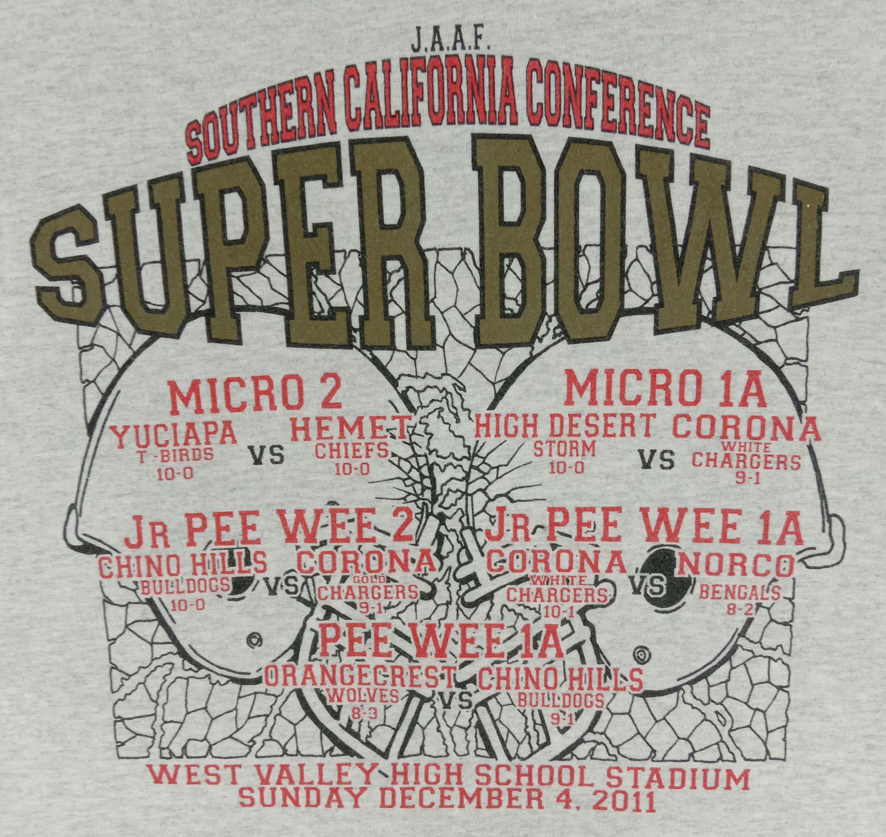NFL Vintage Southern California Conference Super Bowl T Shirt Size US XL / EU 56 / 4 - 4 Thumbnail