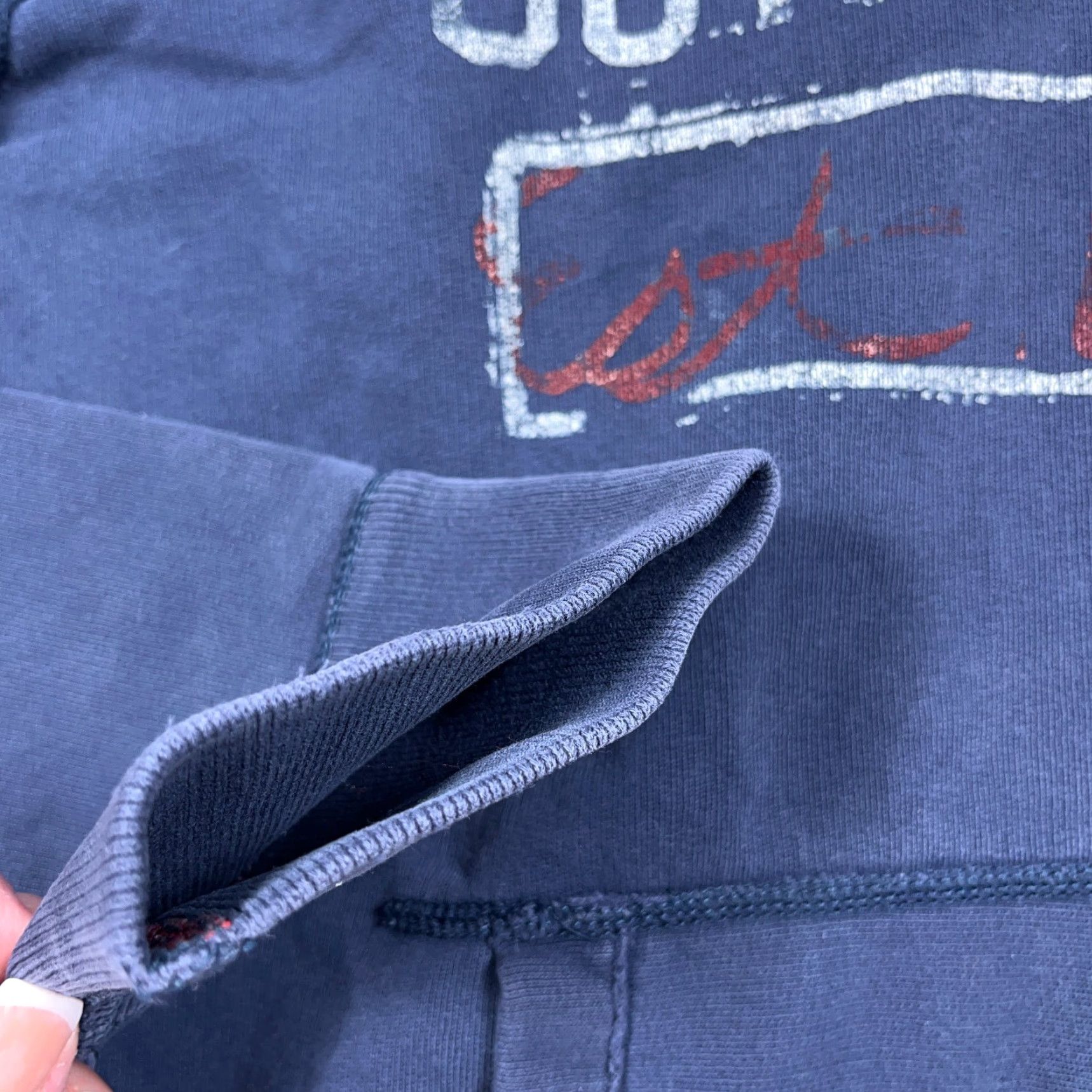 American Eagle Outfitters VINTAGE American Eagle Outfitters Hoodie Men L Blue Sweatshirt AE77 Spellout Hoodie Embroidered Logo Size US L / EU 52-54 / 3 - 6 Thumbnail