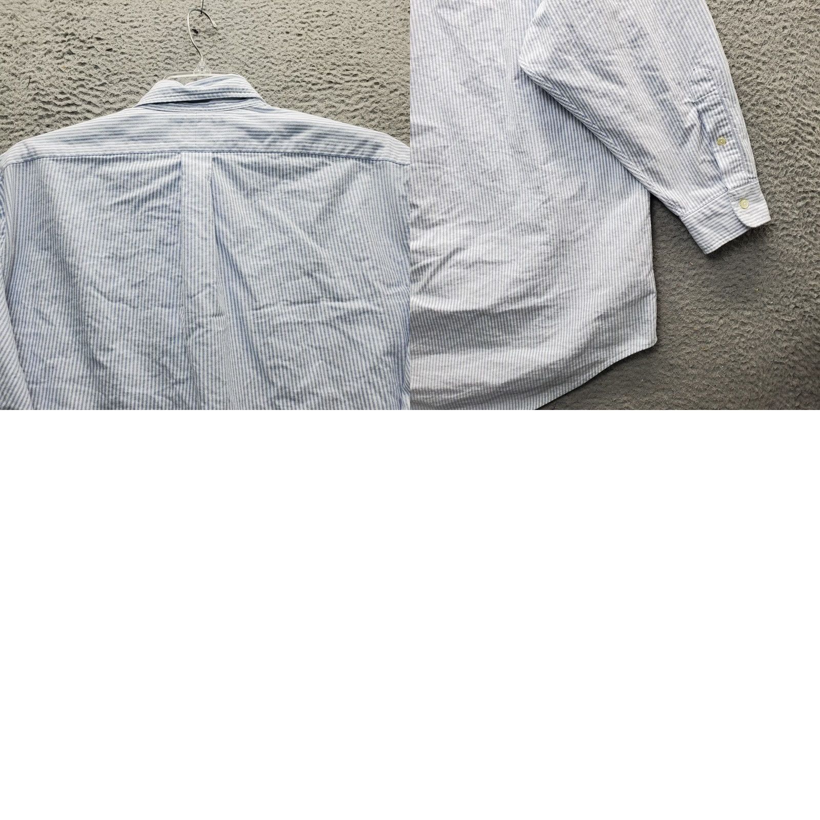 Ralph Lauren Ralph Lauren Mens Dress Shirt 17.5 Multi Striped Flesh Pony Oxford EUC Size 48R - 8 Thumbnail