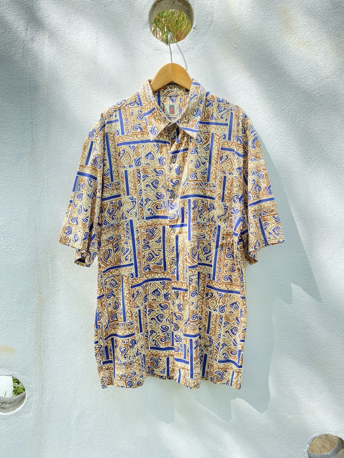 Tori Richard TORI RICHARD Hawaiian Yellow Short-Sleeve Shirt Size US M / EU 48-50 / 2 - 10 Thumbnail