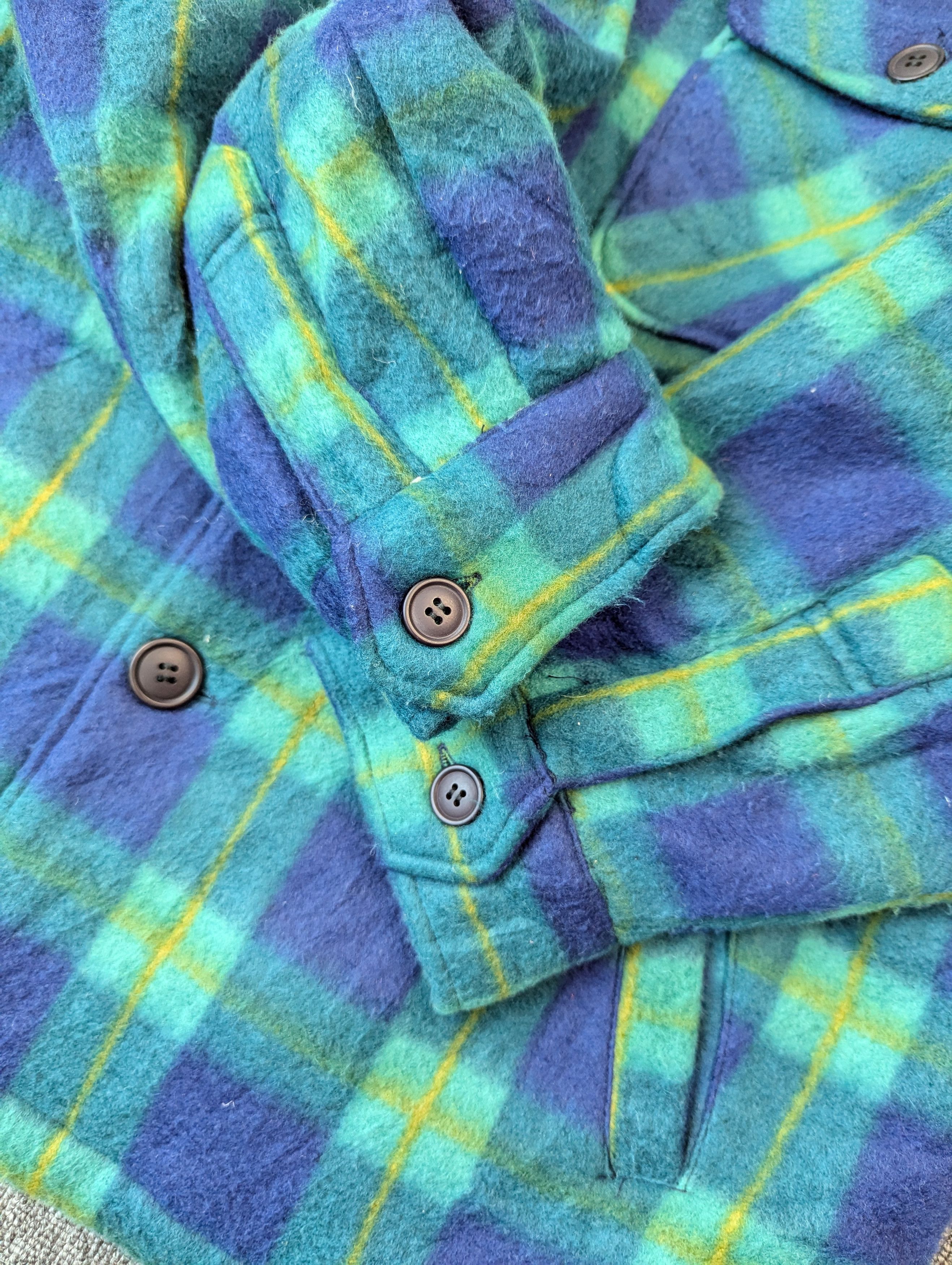 Japanese Brand City Guy Club Checked Fleece Quilted Button Ups Jacket Size US M / EU 48-50 / 2 - 6 Thumbnail