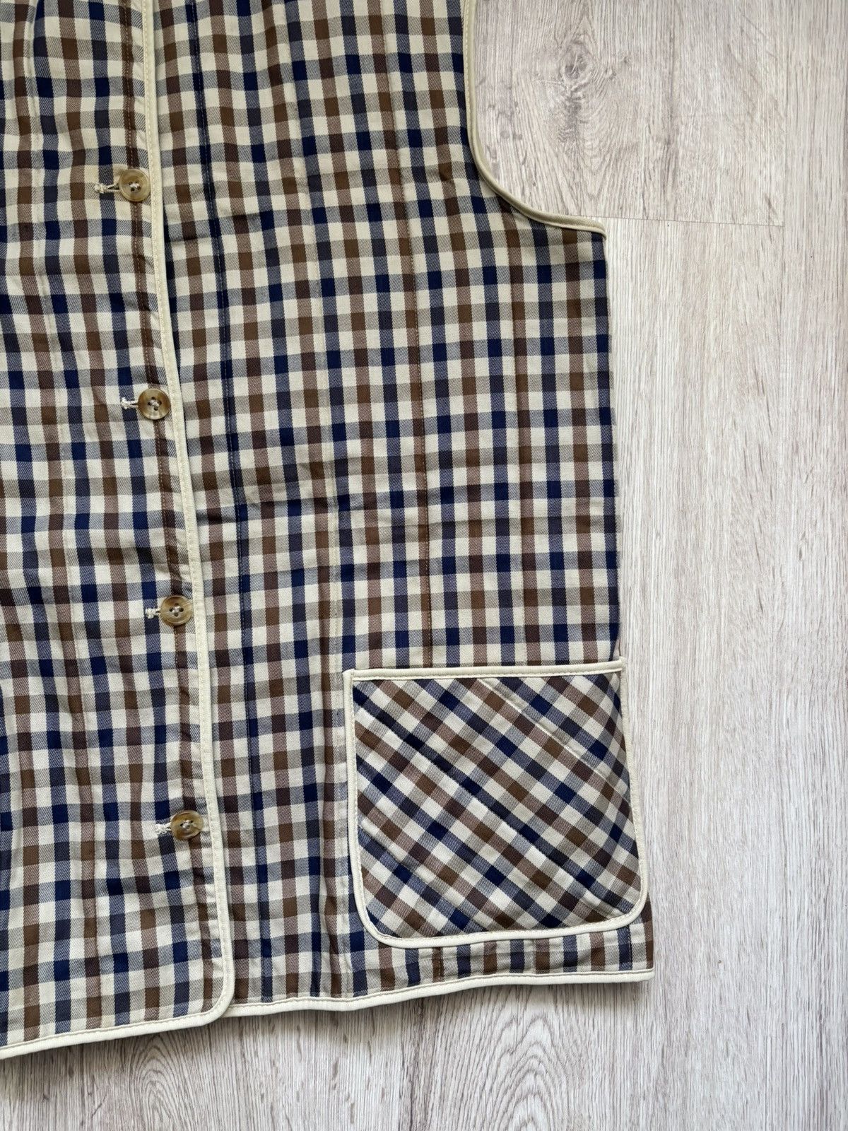 Aquascutum Rare vintage reversible Aquascutum vest Size M / US 6-8 / IT 42-44 - 22 Thumbnail