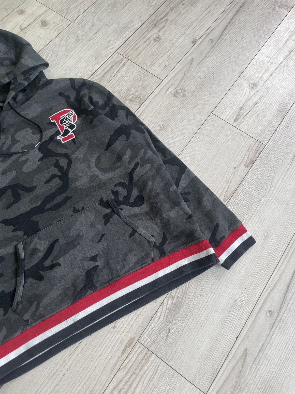 Vintage Polo Ralph Lauren P Wing Camo Hoodie Size US XXL / EU 58 / 5 - 4 Thumbnail