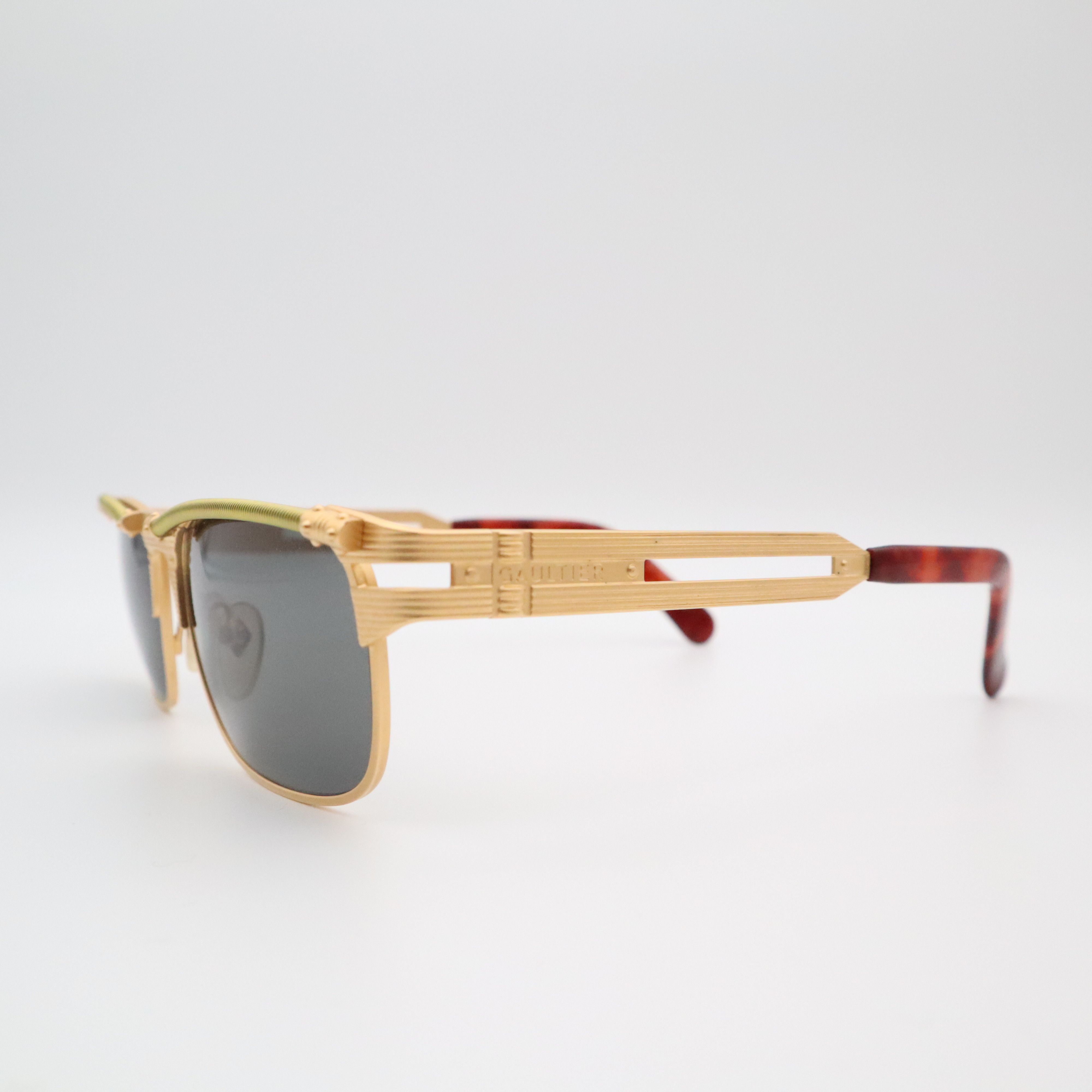 Jean Paul Gaultier × Vintage Vintage Jean Paul Gaultier 56-5109 Sunglasses Steampunk 90s Size ONE SIZE - 3 Thumbnail