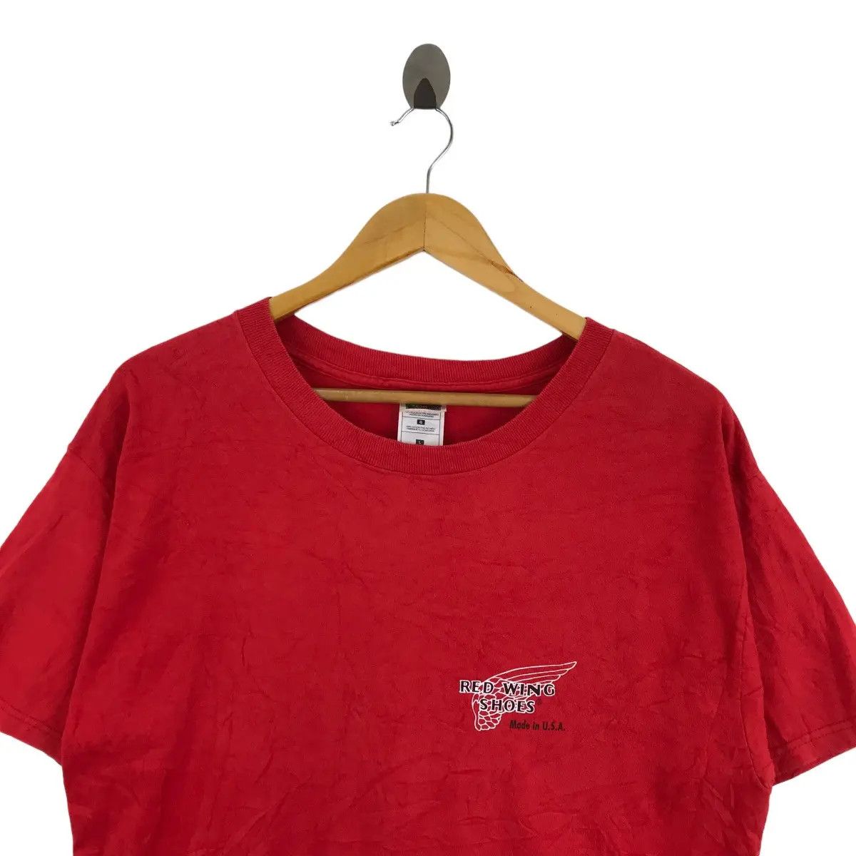 Red Wing Vtg RED WING Shoes Made In USA Rebel Skinhead Tee Shirt Size US L / EU 52-54 / 3 - 4 Thumbnail